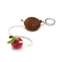 BABY MILO CHERRY PLUSH DOLL TAPE MEASURE KEYCHAIN