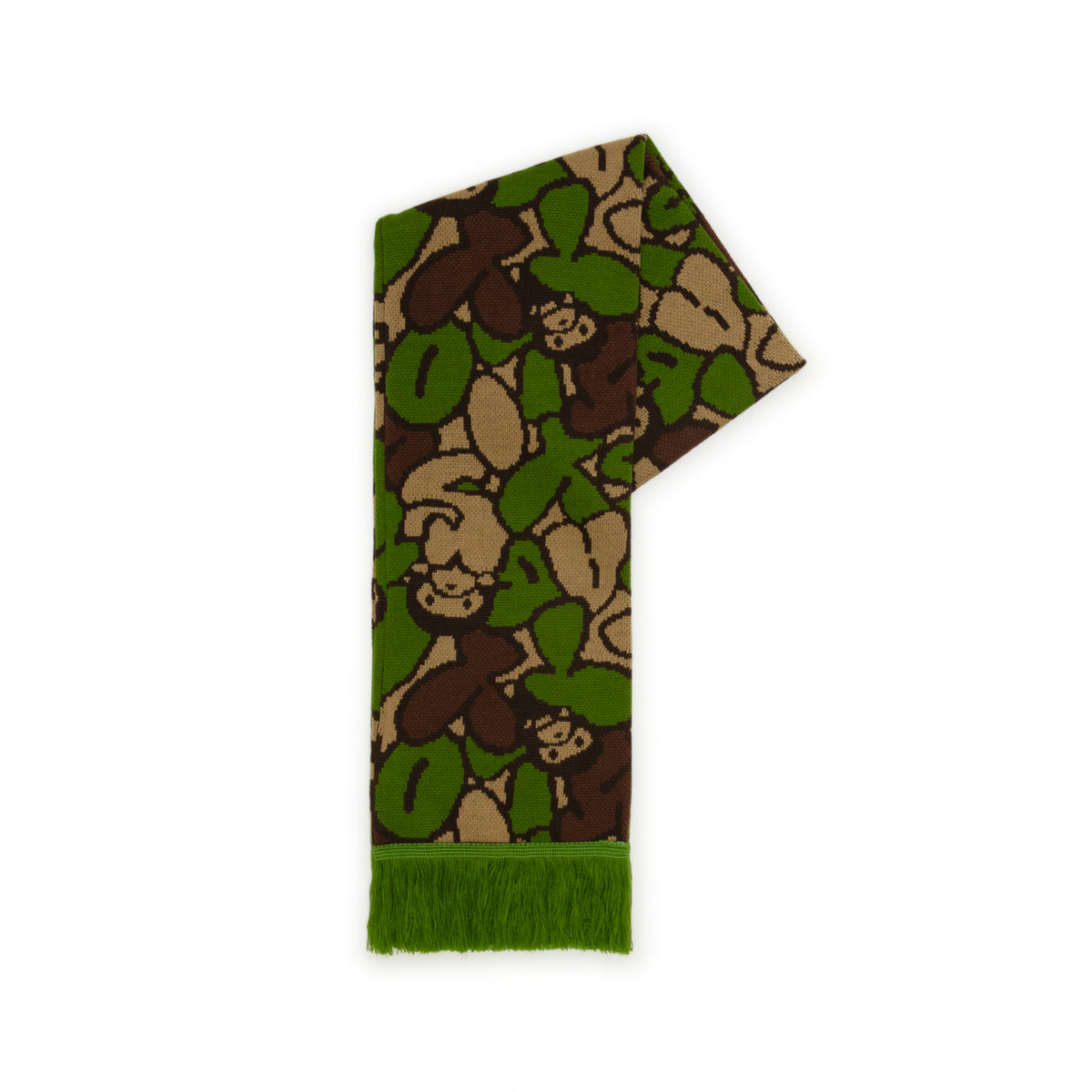 BUBBLE CAMO KNIT SCARF