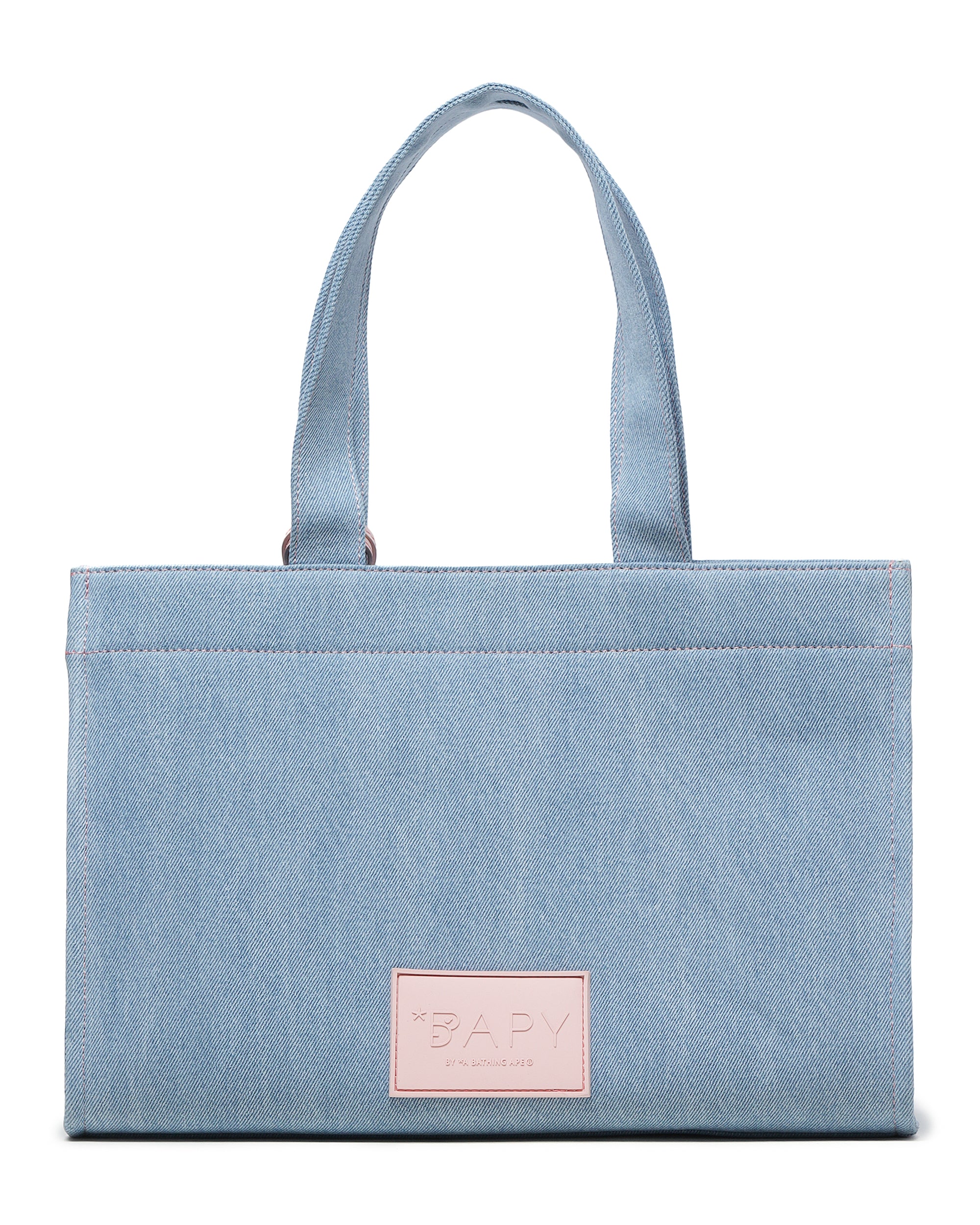 BAPY® Logo patch denim tote bag | Bape official website – uk.bape.com