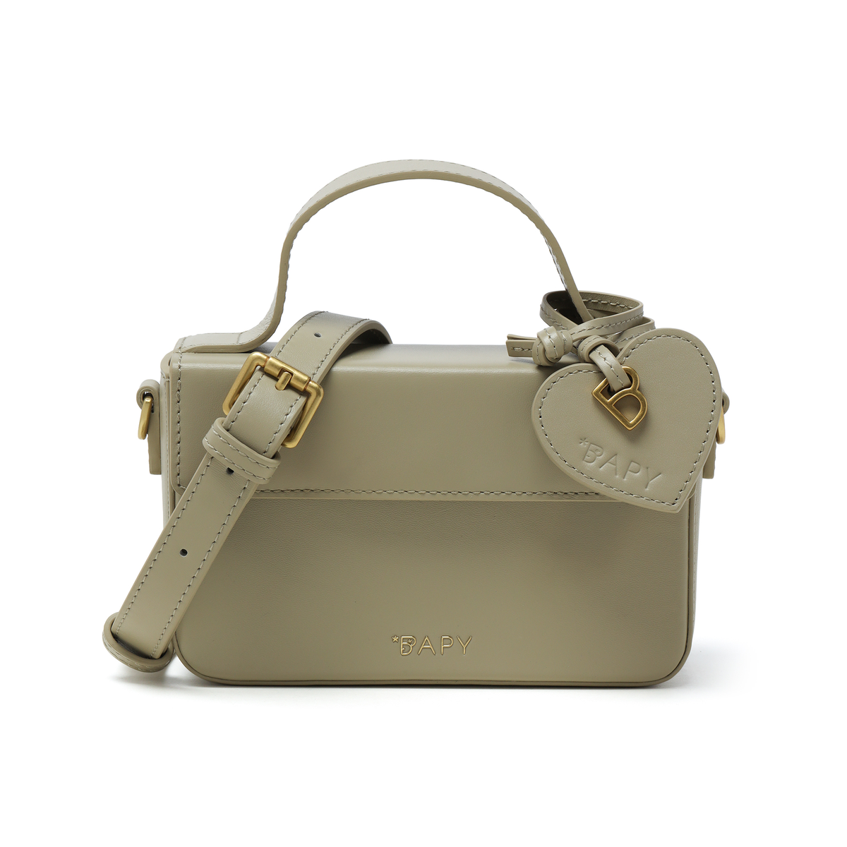 BAPY LEATHER BOX CROSSBODY BAG