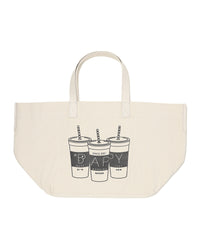 BAPY OVERSIZED CANVAS TOTE BAG