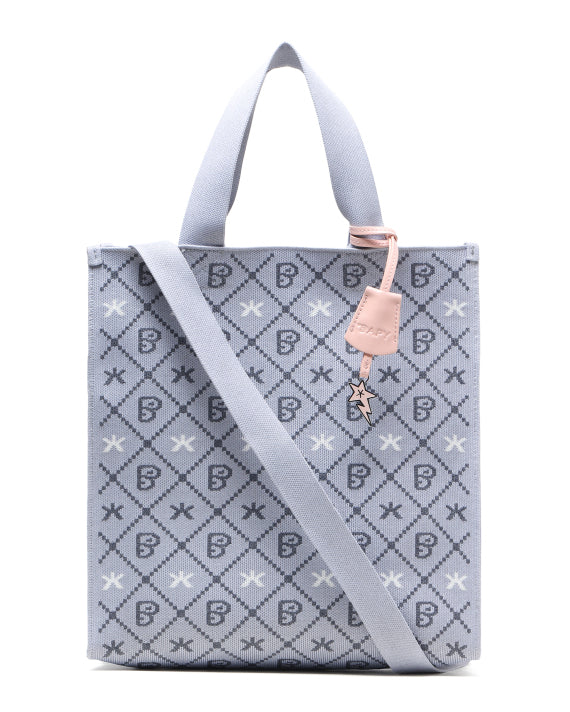 BAPY MONOGRAM KNIT SHOPPER