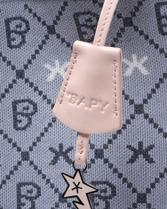 BAPY MONOGRAM KNIT SHOPPER