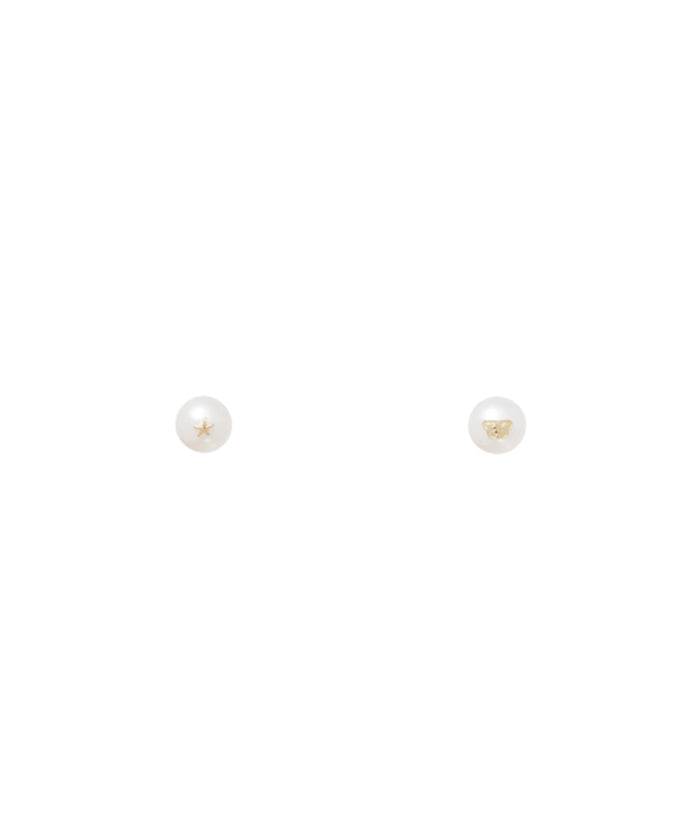 BAPY LOGO PEARL EAR STUDS