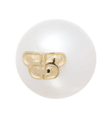 BAPY LOGO PEARL EAR STUDS