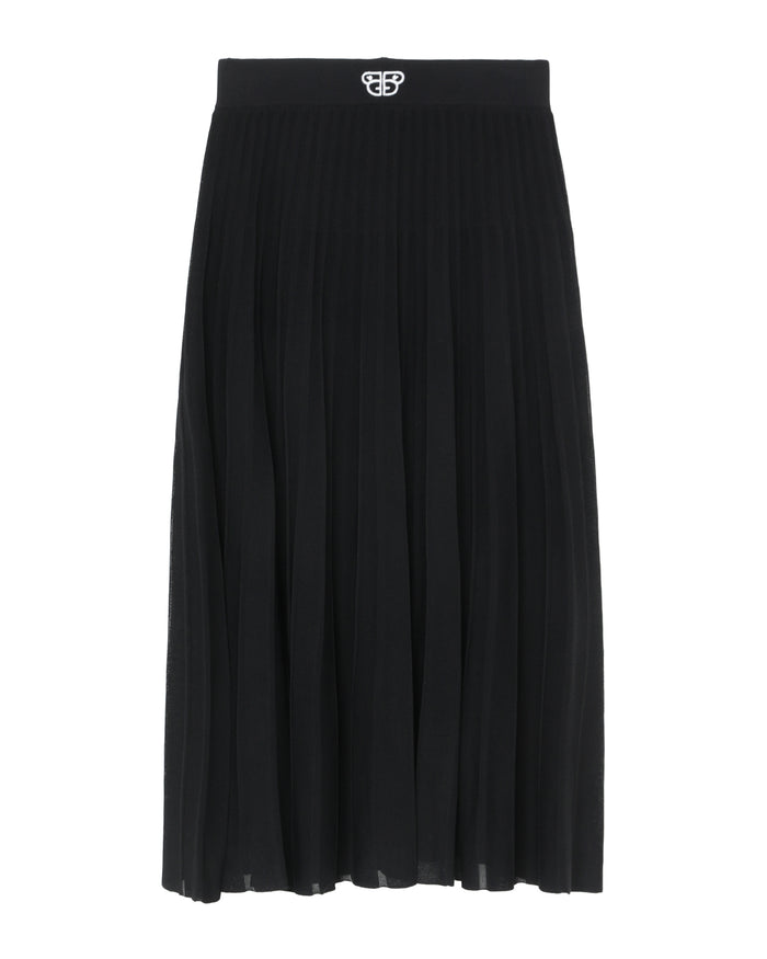 BAPY PLEATED KNIT SKIRT