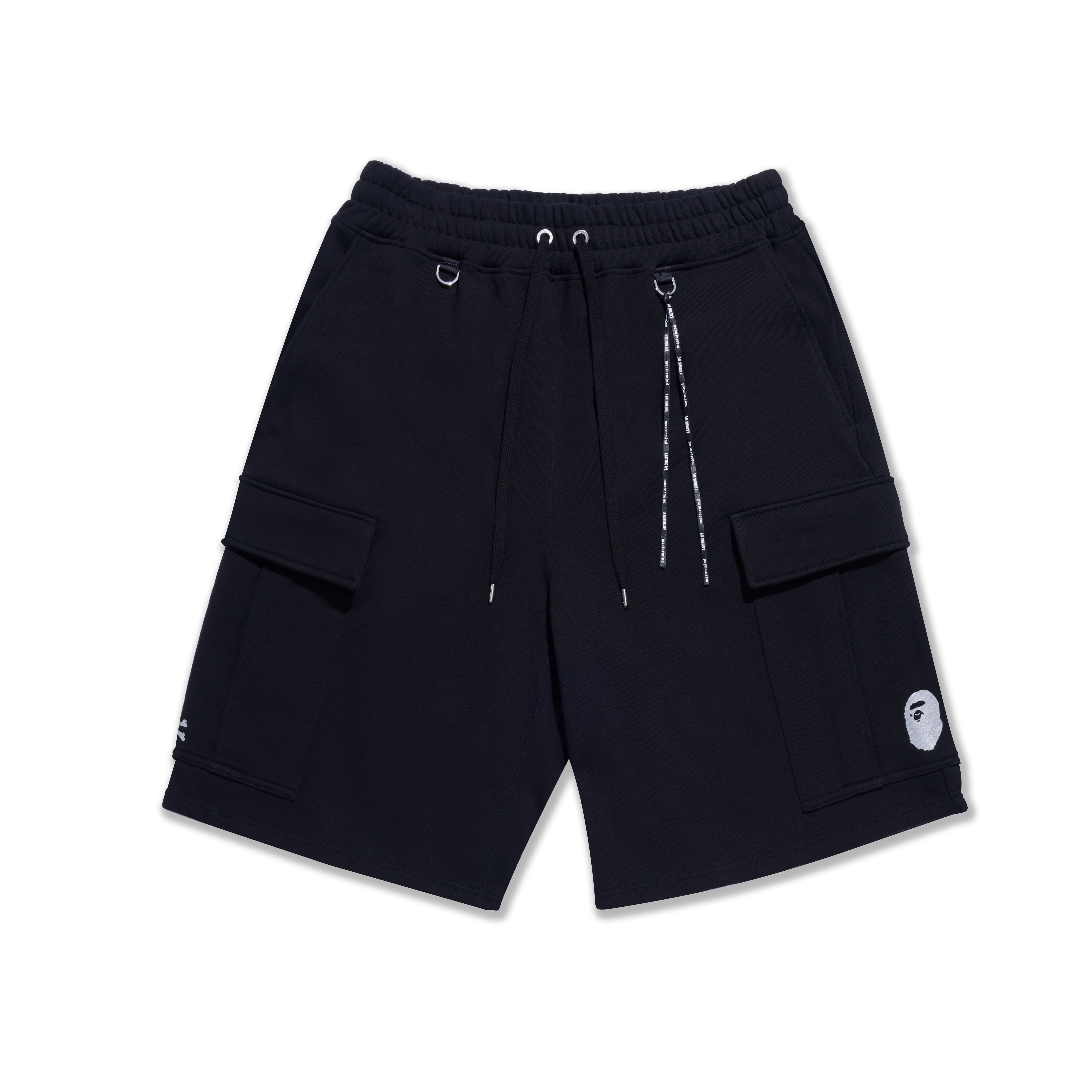 BAPE GRAFFITI CHECK SWEAT SHORTS M-