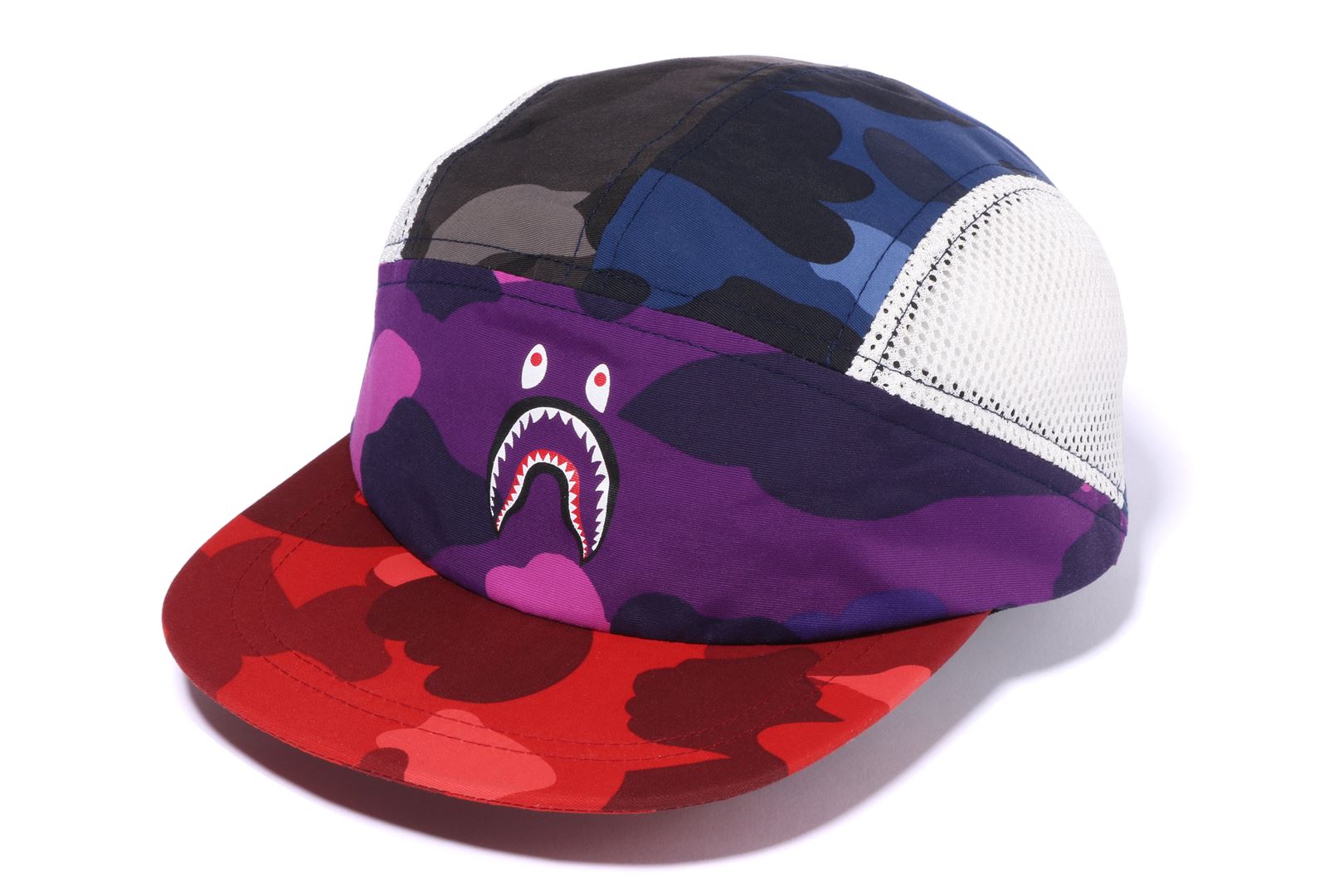 COLOR CAMO MIX SHARK MESH PANEL CAP – uk.bape.com