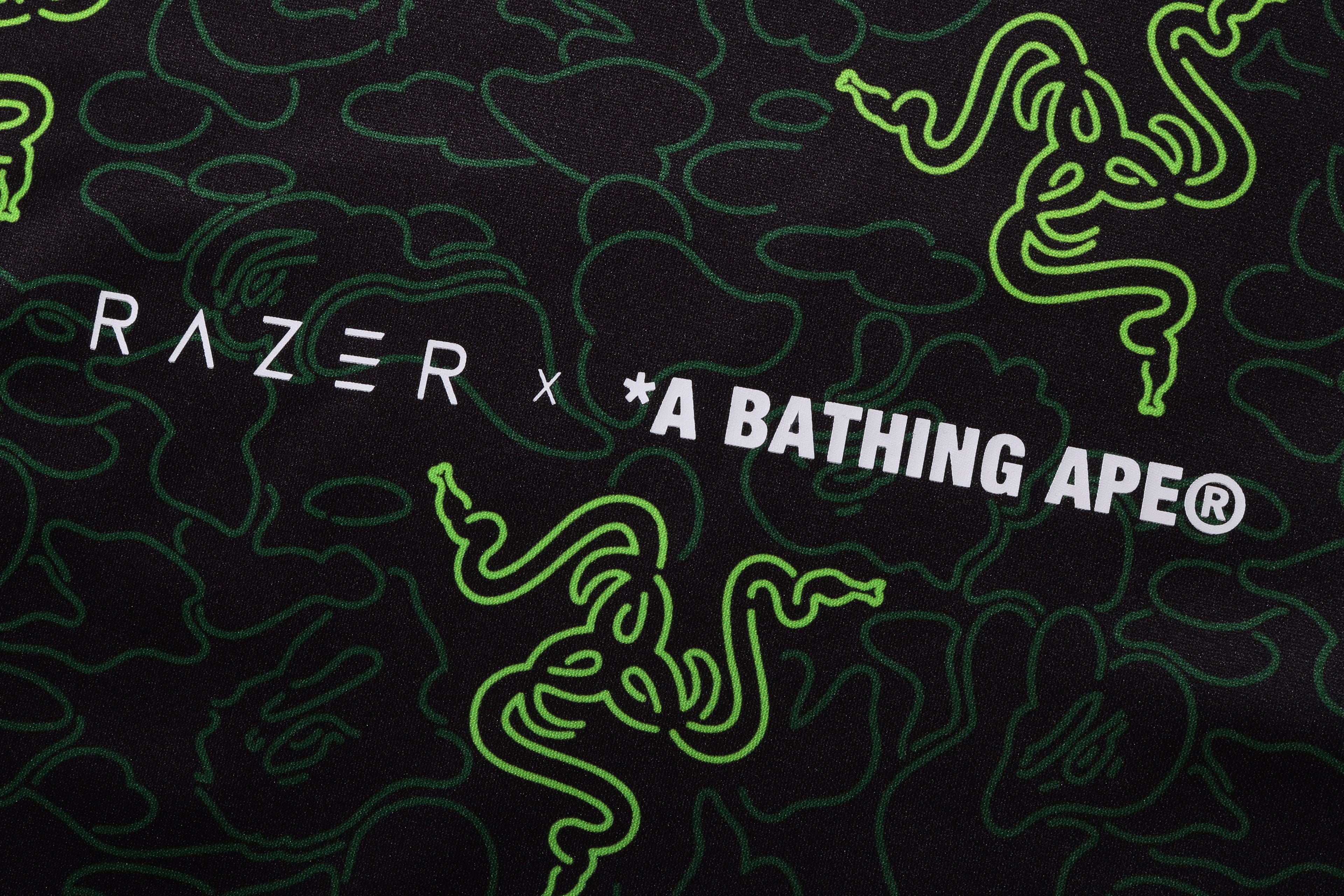 BAPE® X RAZER NEON CAMO TEAM TEE – uk.bape.com