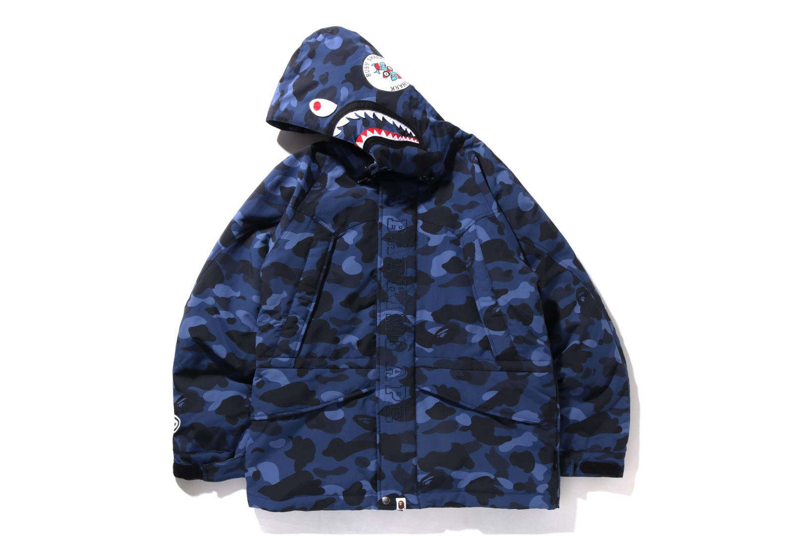 COLOR CAMO SHARK SNOWBOARD DOWN JACKET