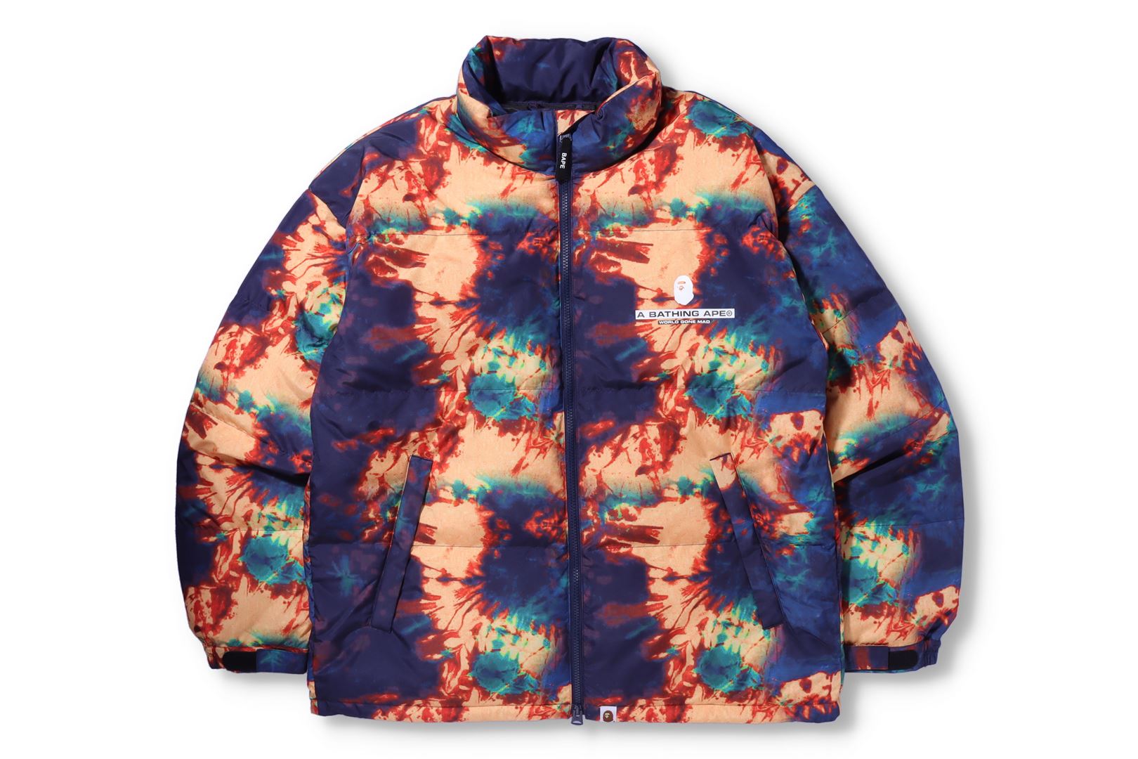 TIE DYE LOOSE FIT DOWN JACKET – uk.bape.com