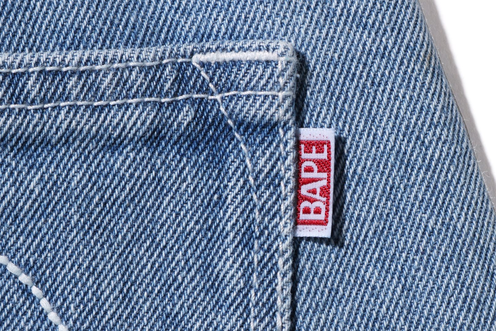 DAMAGED HIGHWAIST WIDE DENIM PANTS – uk.bape.com