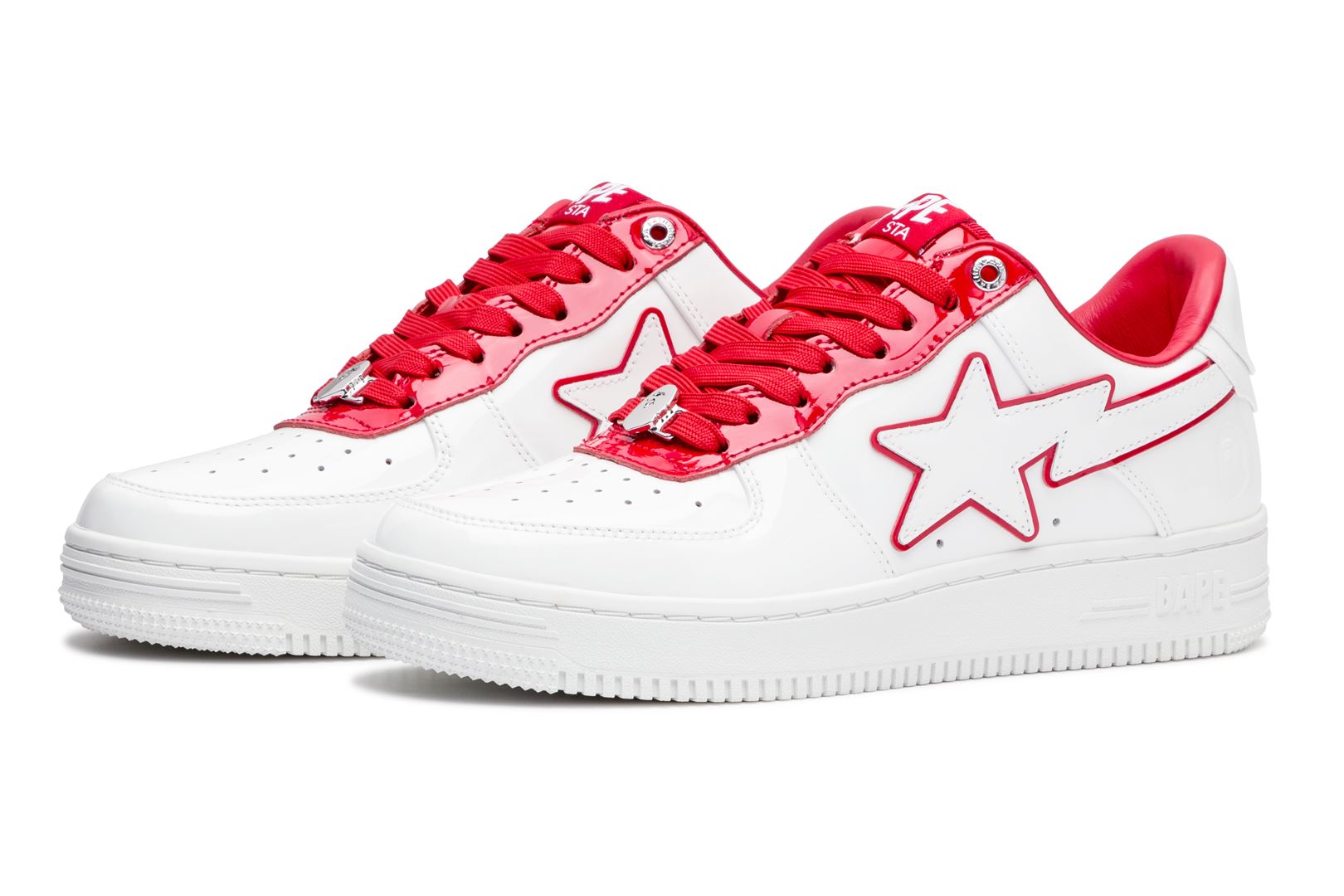 Bape shoes red sale