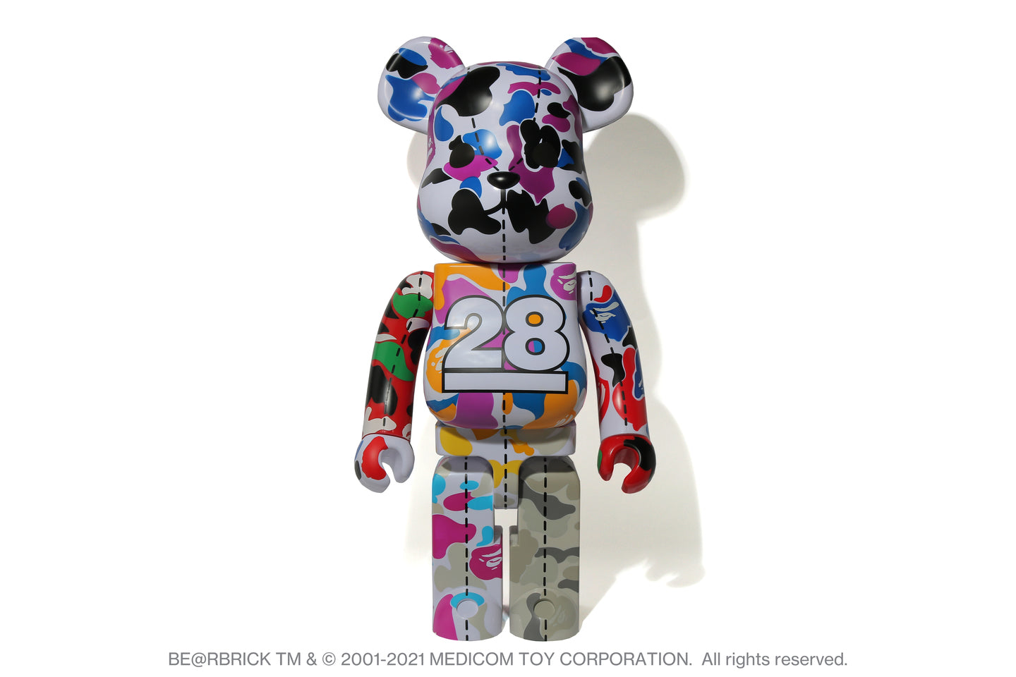 A BATHING APE® 28TH ANNIVERSARY BE@RBRICK BAPE CAMO 1000%