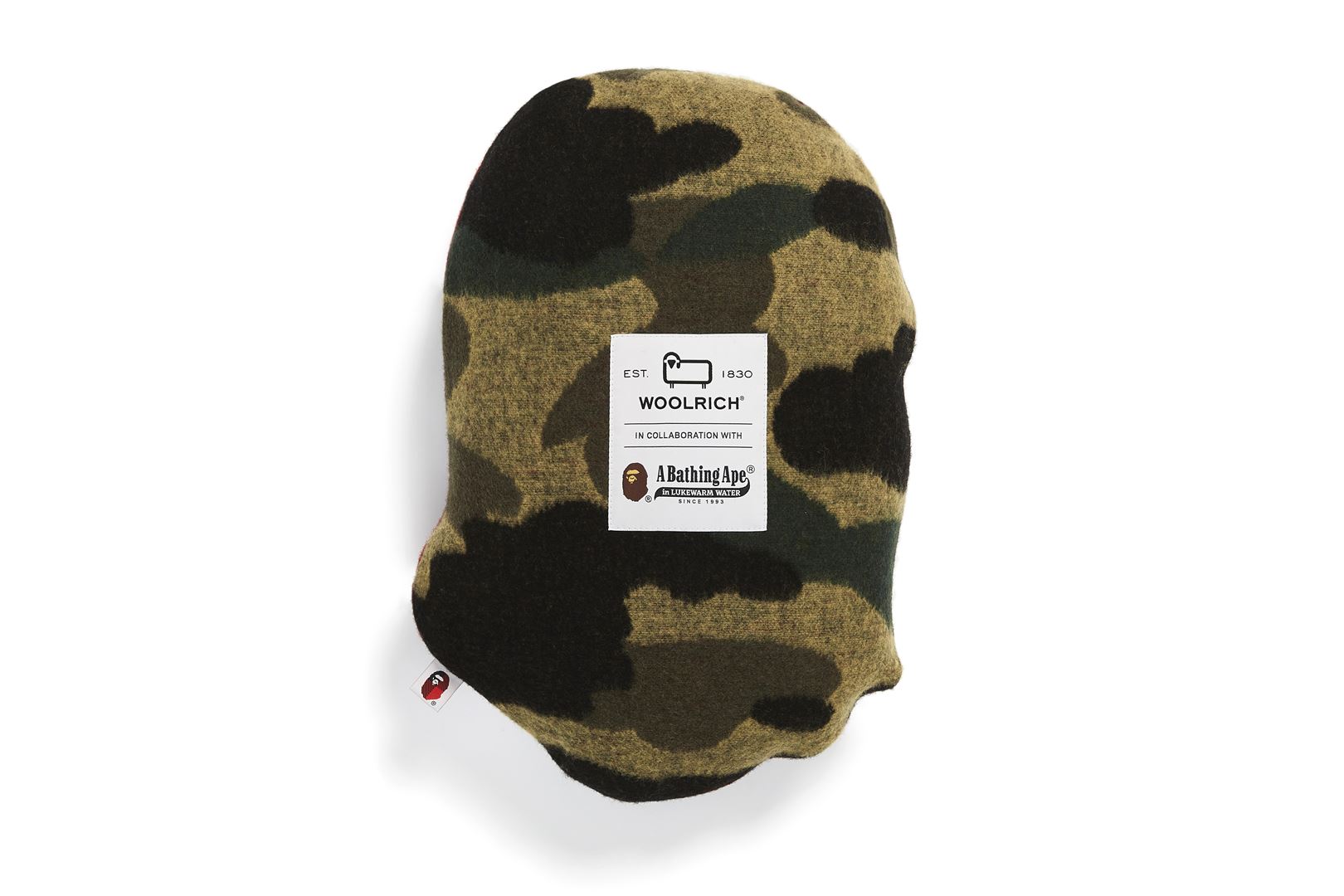 BAPE® X WOOLRICH APE HEAD CUSHION