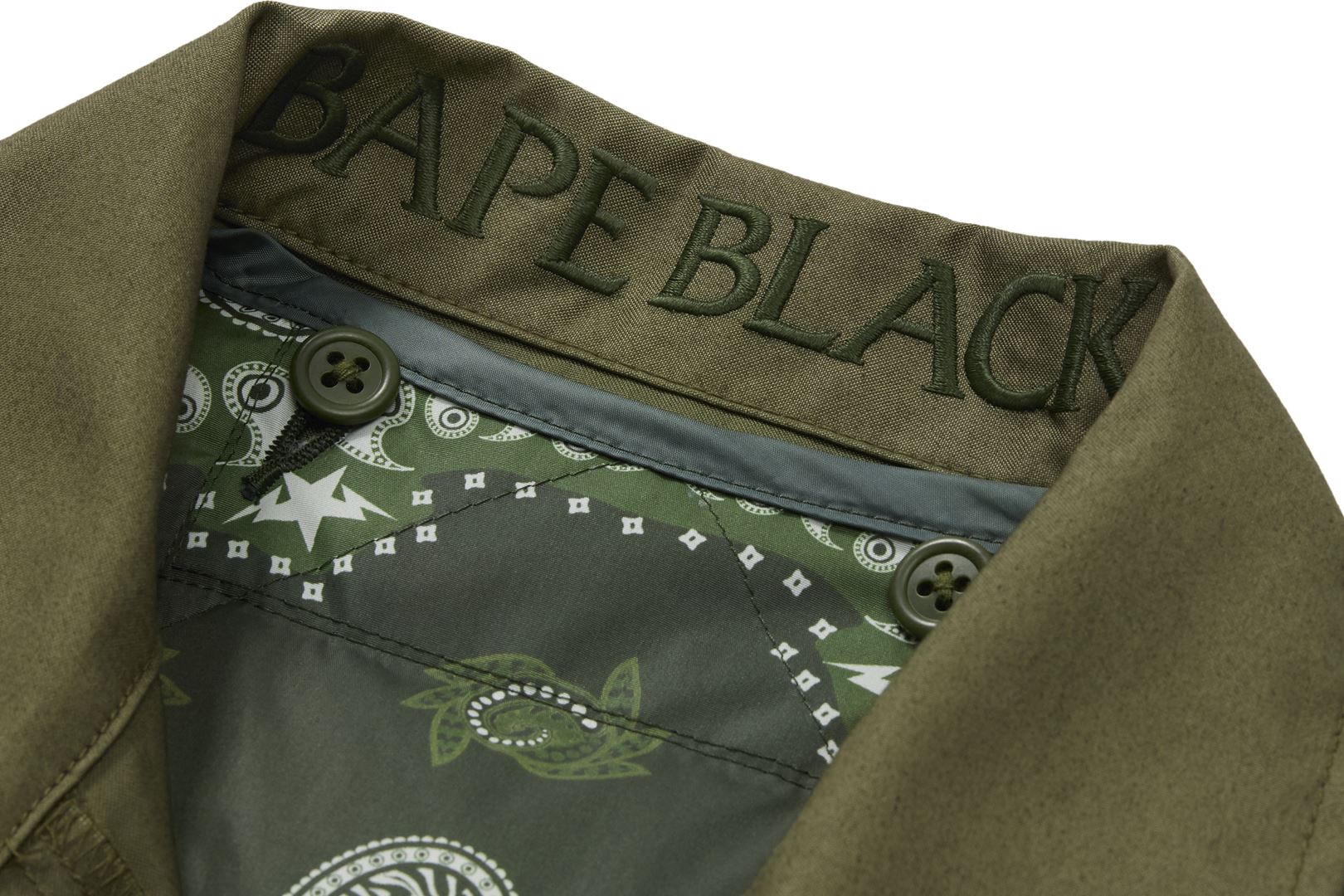 BAPE BLACK® X ROCKY MOUNTAIN FEATHERBED MILITARY JACKET WITH LINER