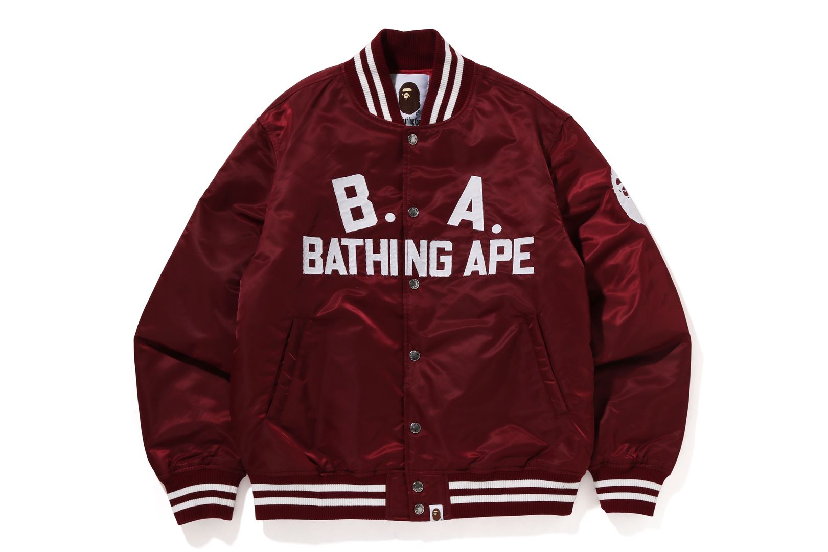 Bape varsity 2025 jacket red