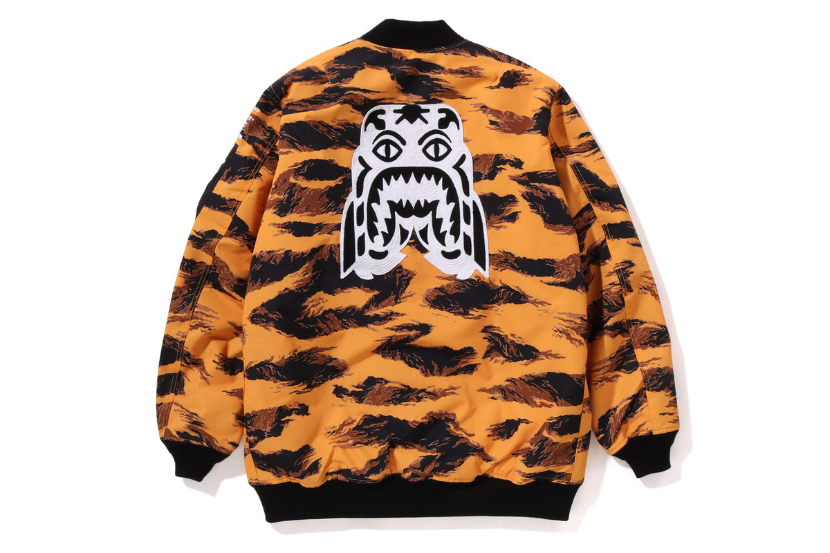 A BATHING APE® Tiger Camo Long MA-1 Bape official website – uk