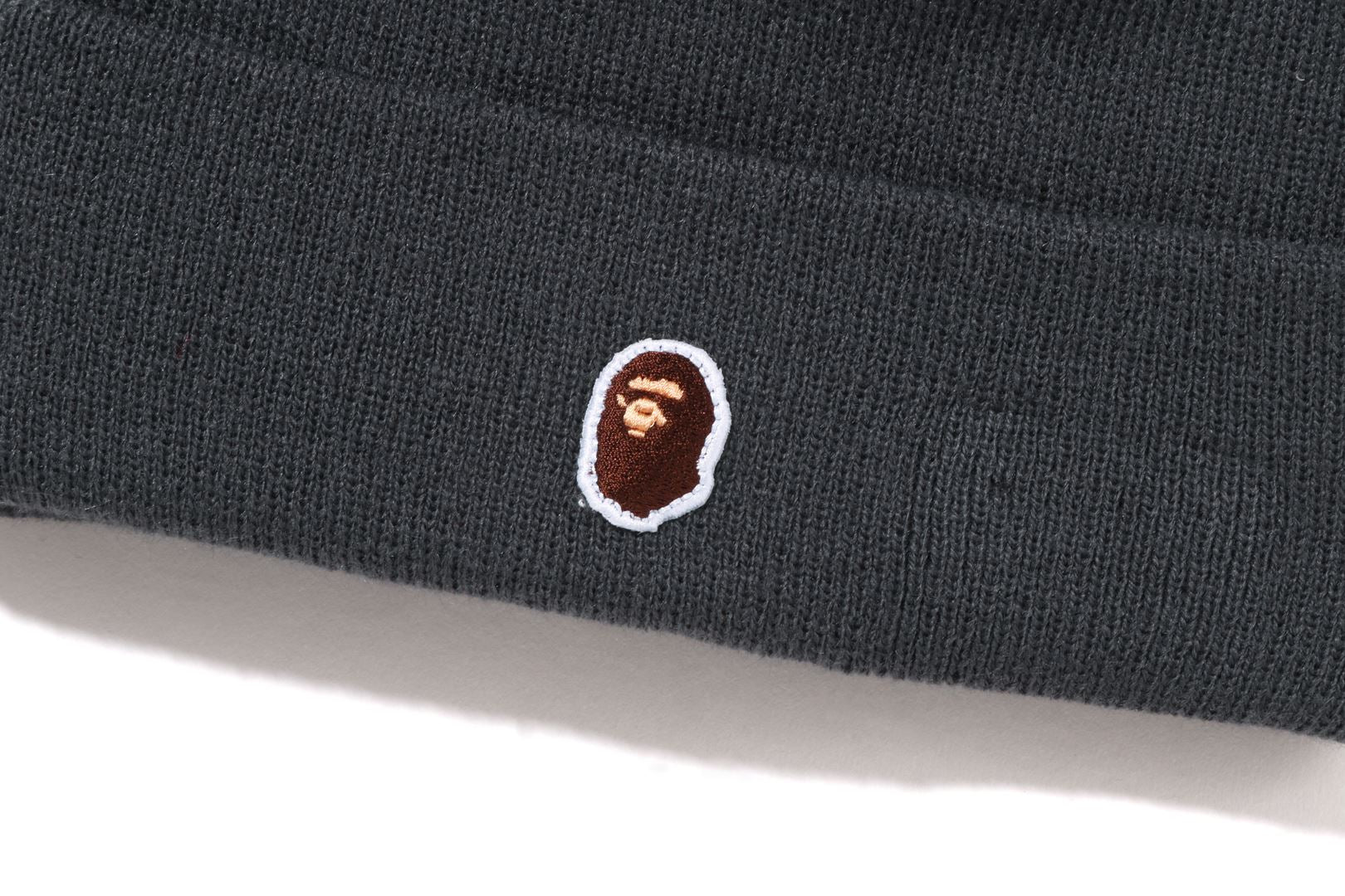 BAPE Ape Head One Point Knit Cap Black/Black