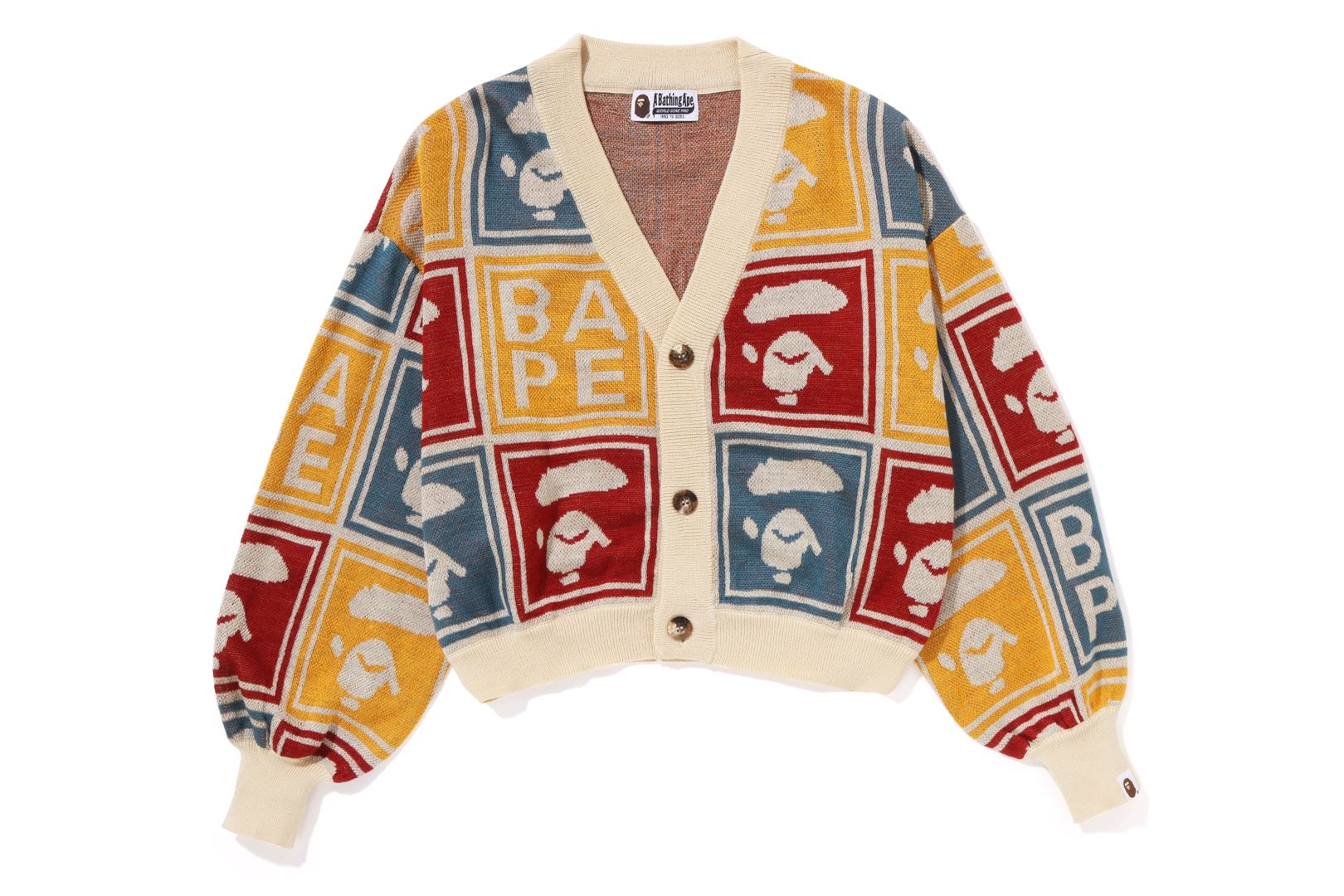 APE FACE CROPPED KNIT CARDIGAN – uk.bape.com