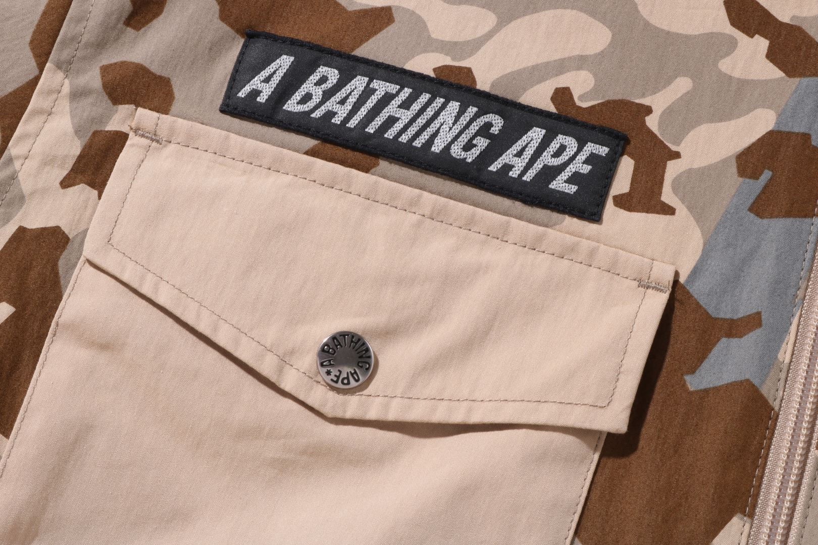 SAND CAMO MULTI POCKET HOODIE JACKET – uk.bape.com