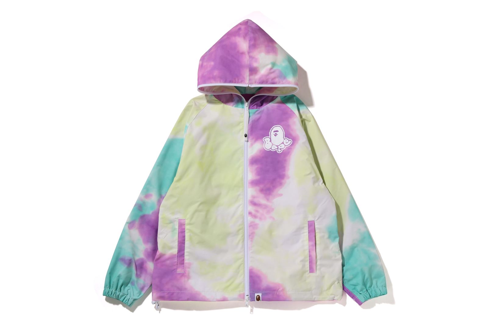 Tie dye oversized hot sale zip up hoodie