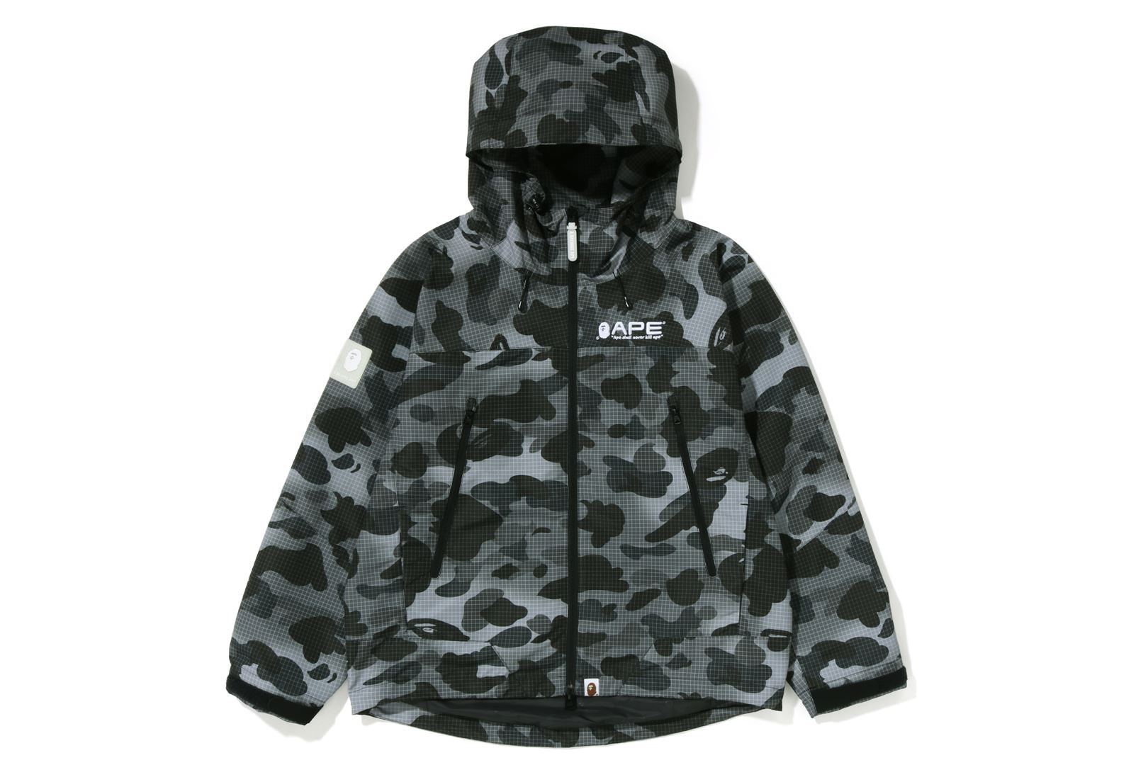 Bape black sale camo jacket