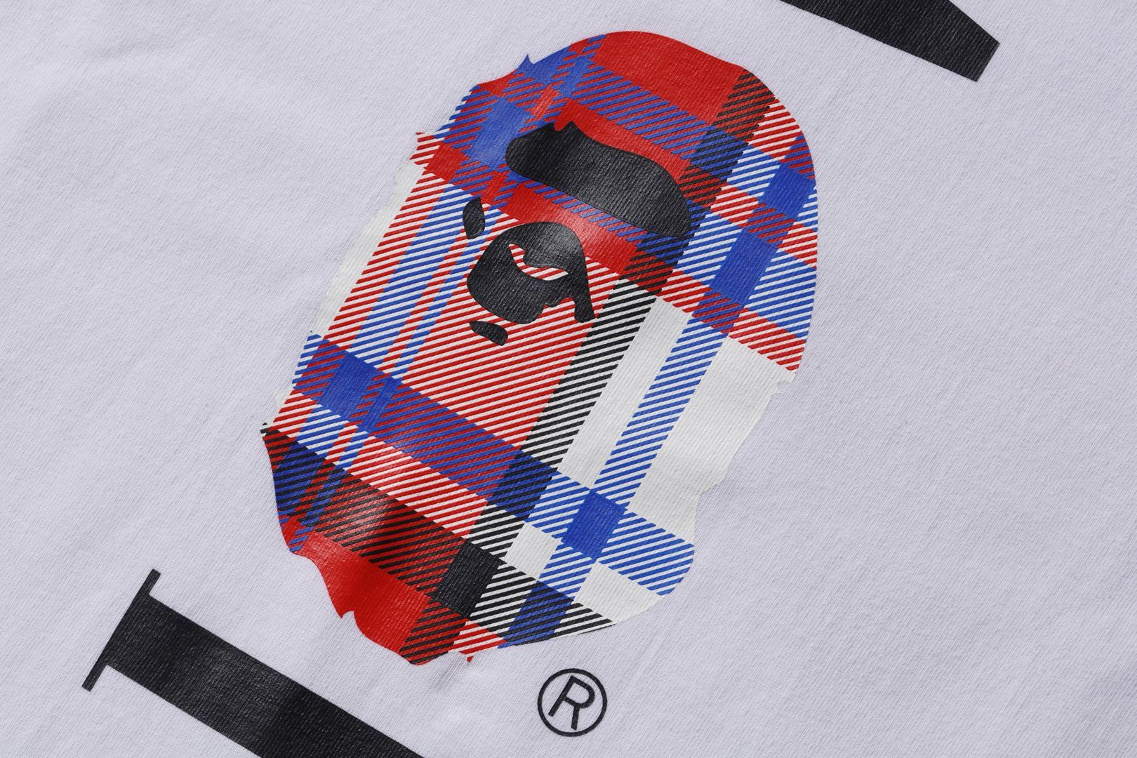 BAPE STORE® LONDON BAPE CHECK LOGO L/S TEE