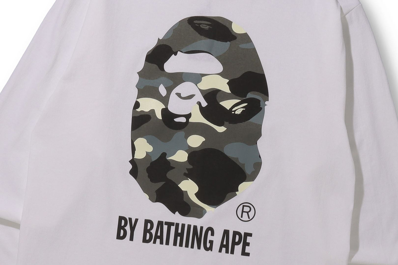 A bathing clearance ape camo shirt