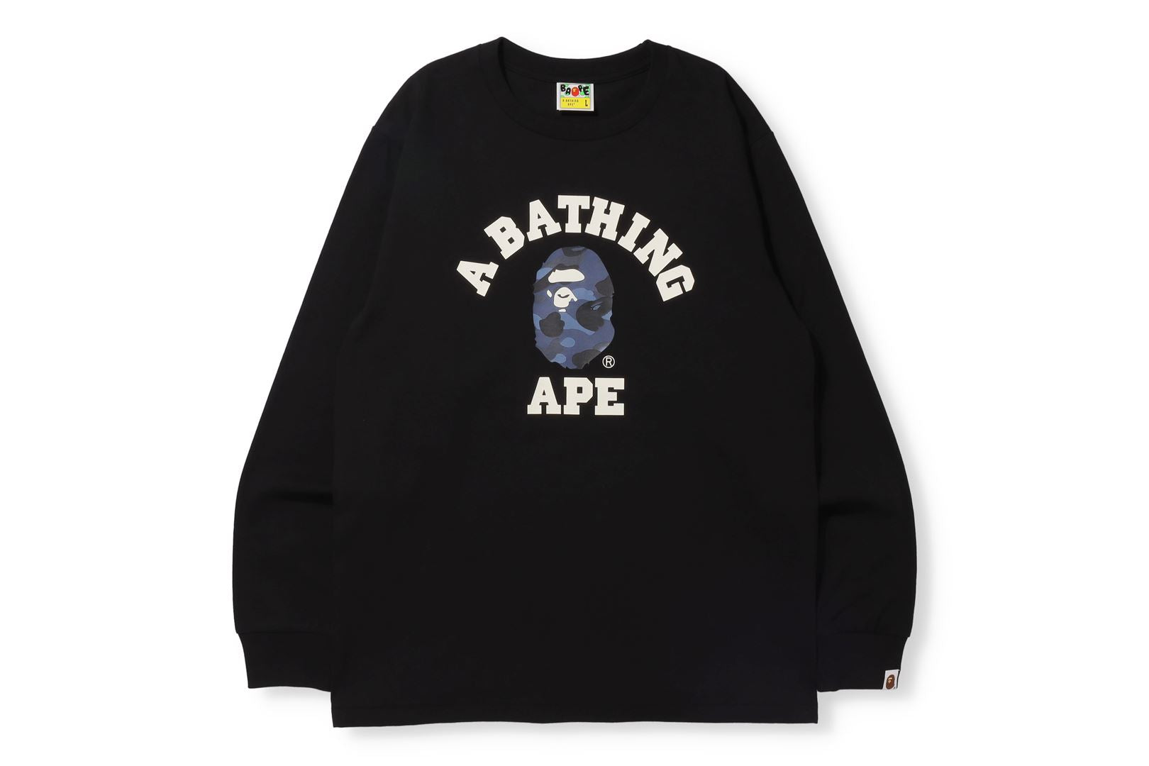 COLOR CAMO COLLEGE L/S TEE – uk.bape.com