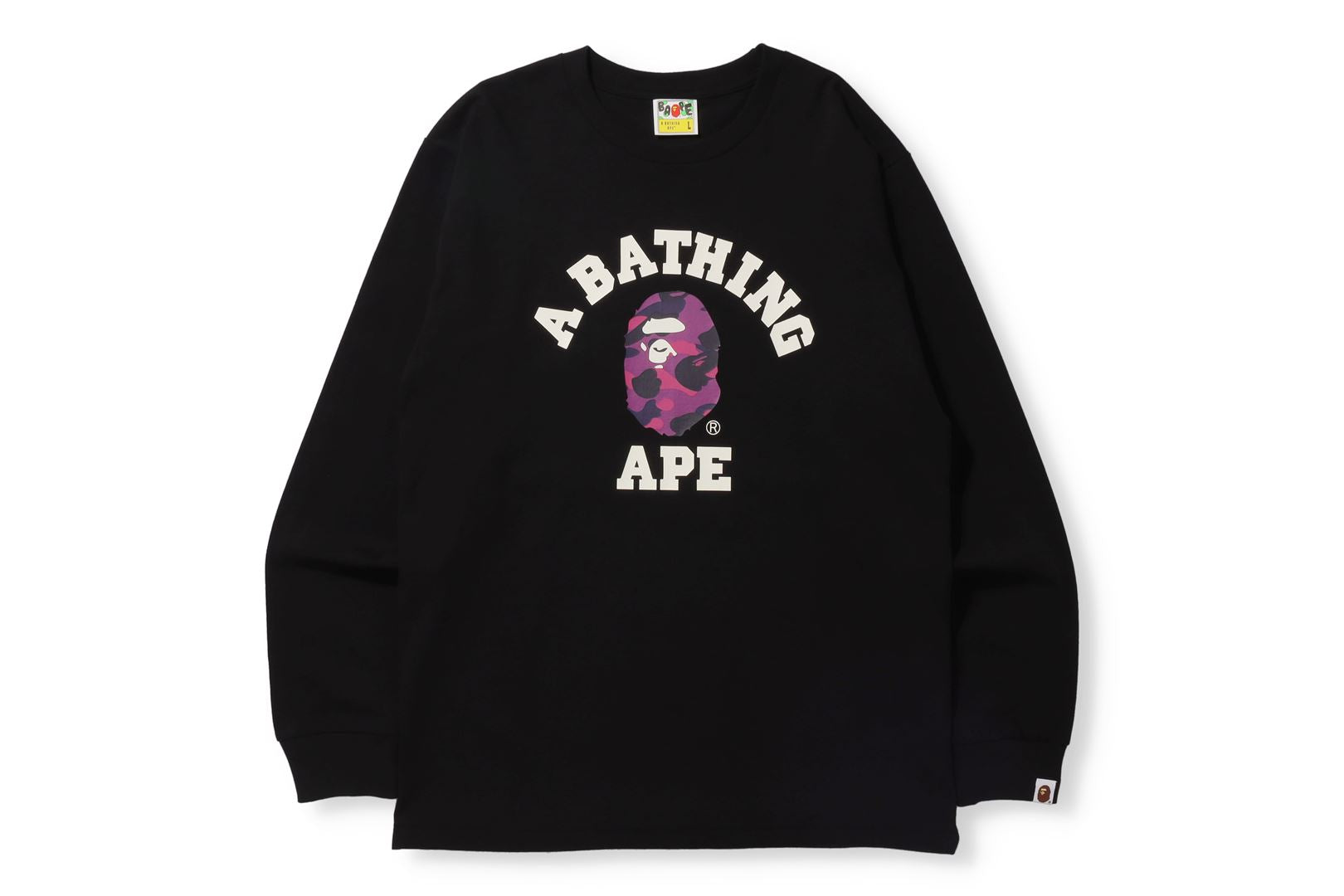 COLOR CAMO COLLEGE L/S TEE – uk.bape.com