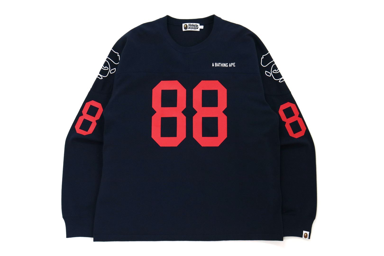 RELAXED FIT FOOTBALL L/S TEE – uk.bape.com