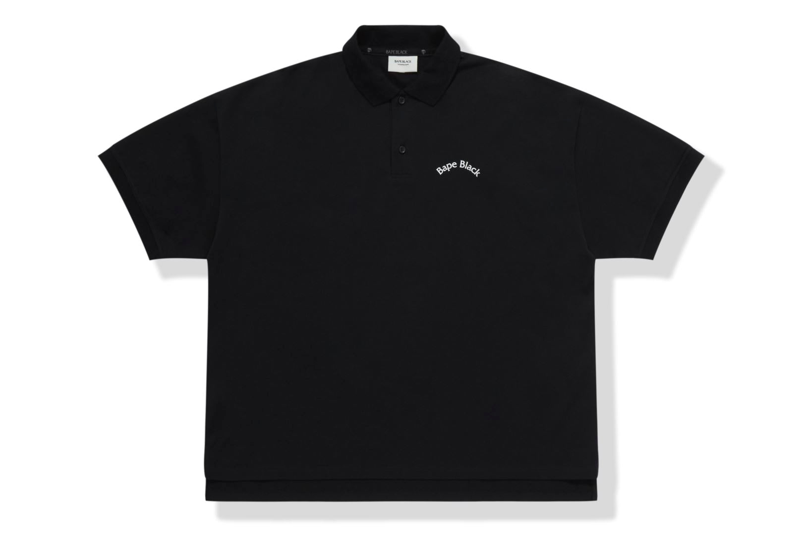BAPE BLACK Logo Ape head polo shirt Bape official website – uk