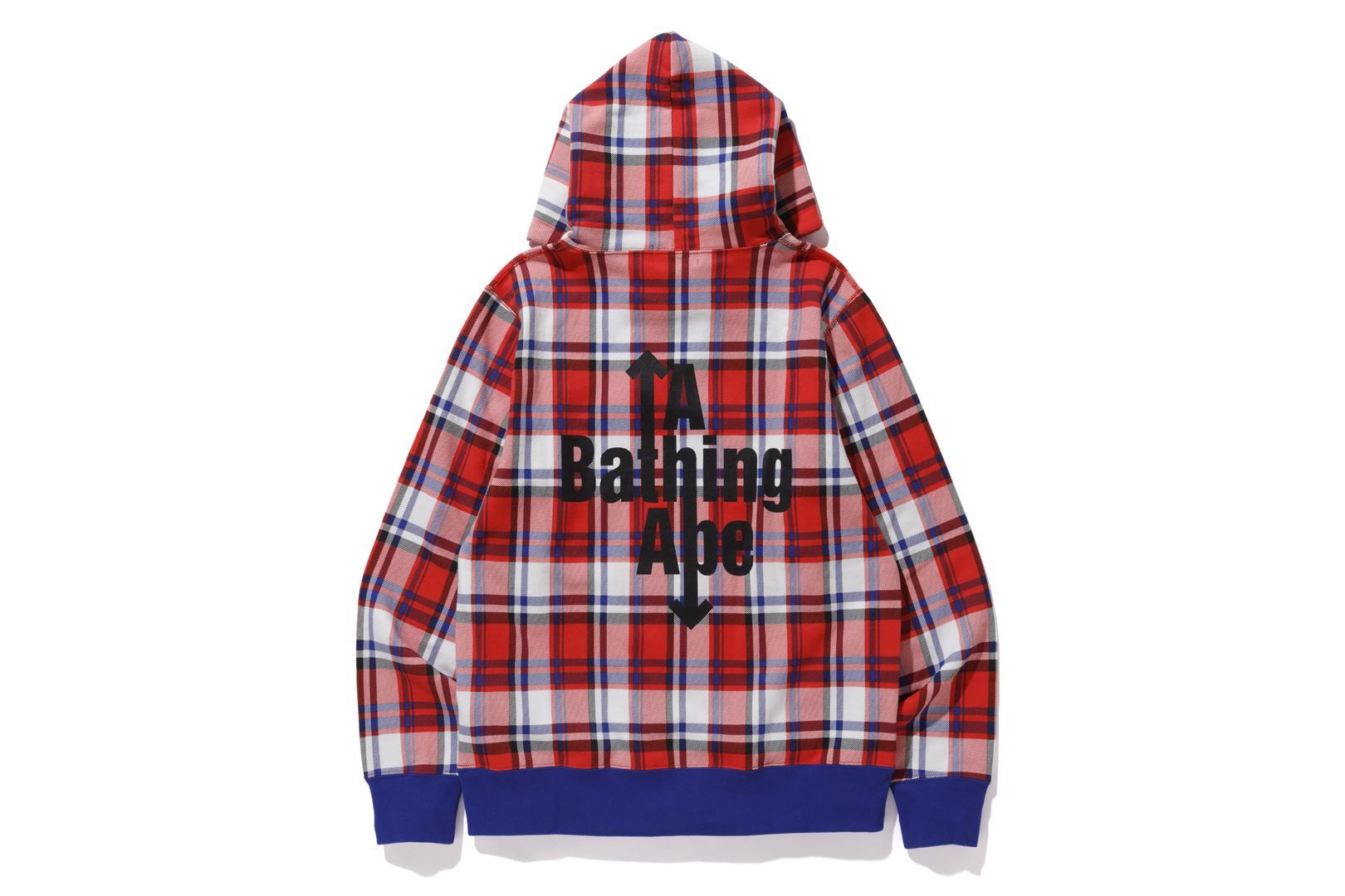 Plaid bape hoodie best sale