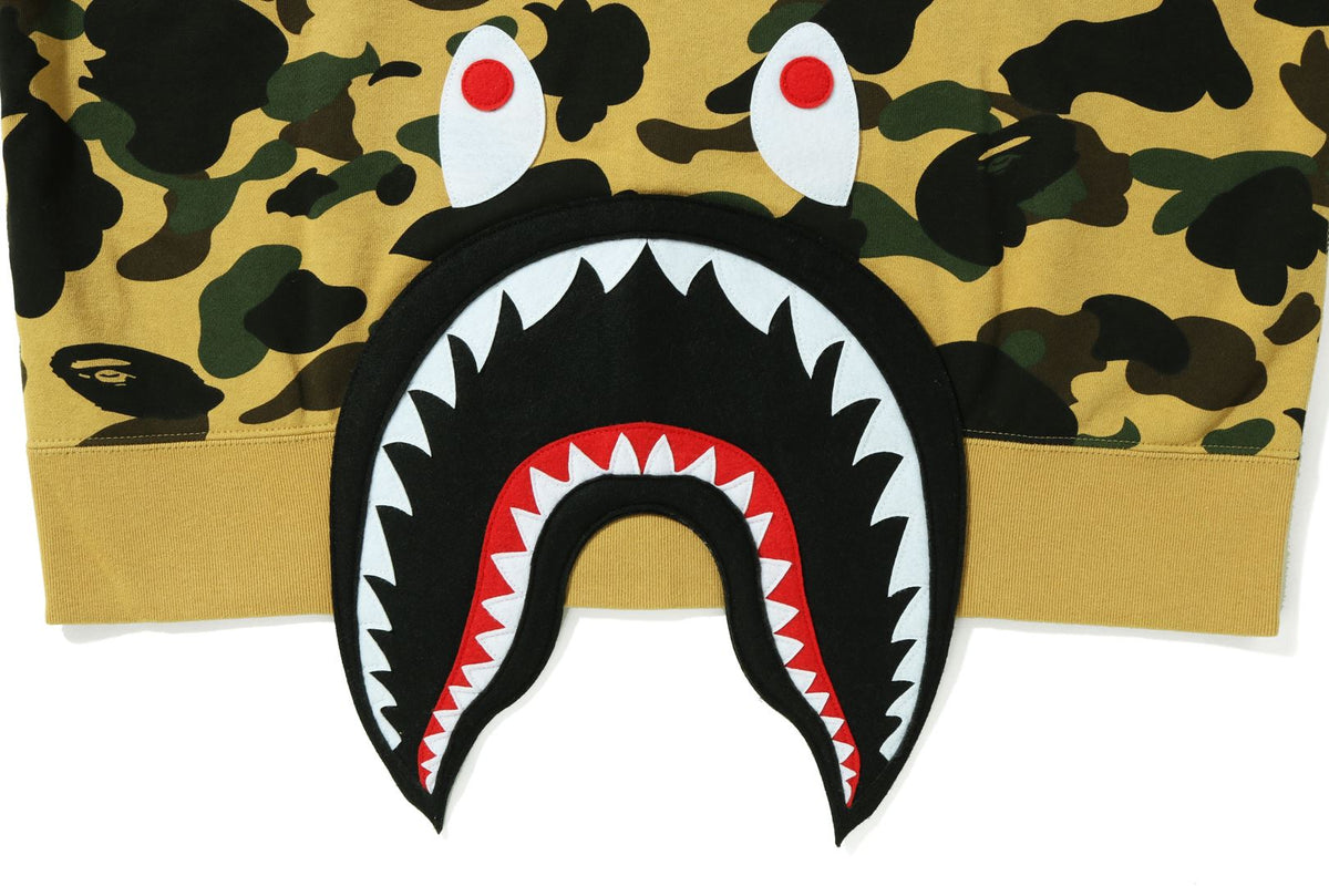 1ST CAMO SHARK RELAXED FIT PULLOVER HOODIE –