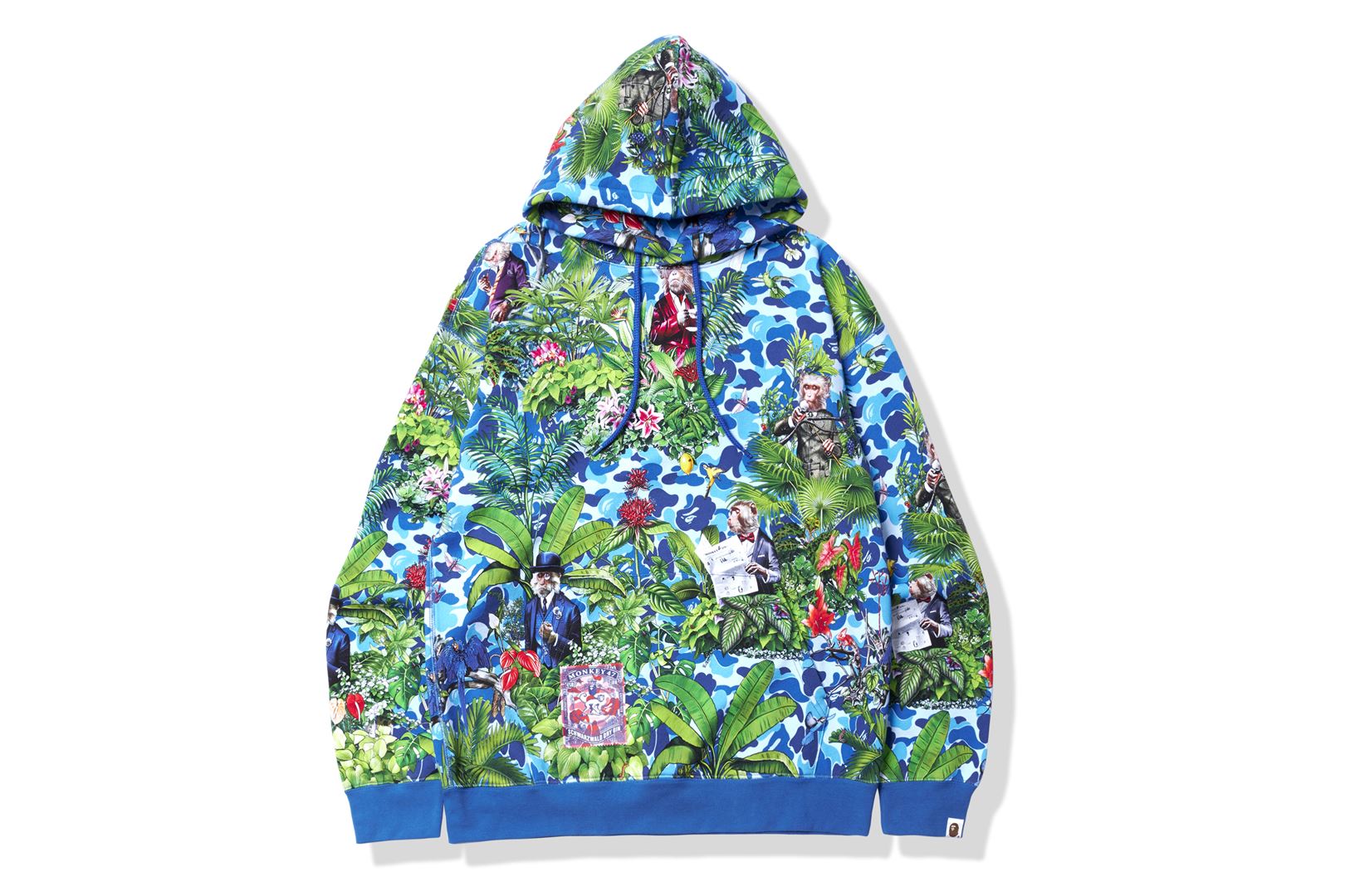 Bape pink and blue hoodie sale