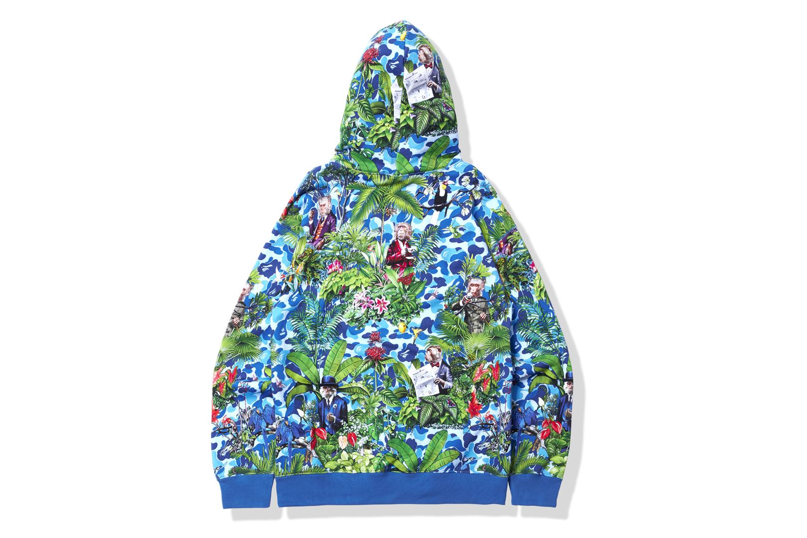 Blue shark shop bape hoodie