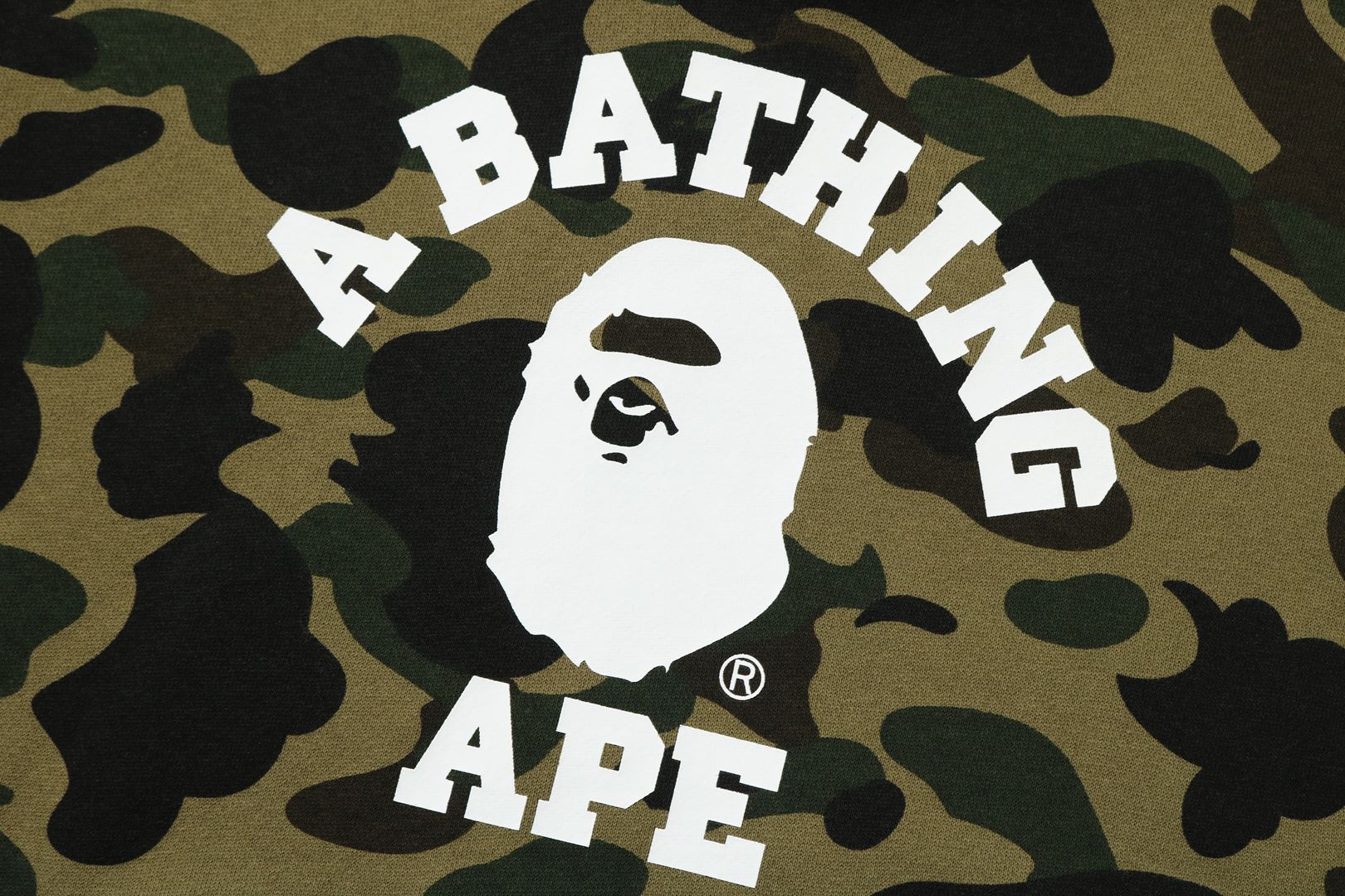 Bape on sale camo pullover