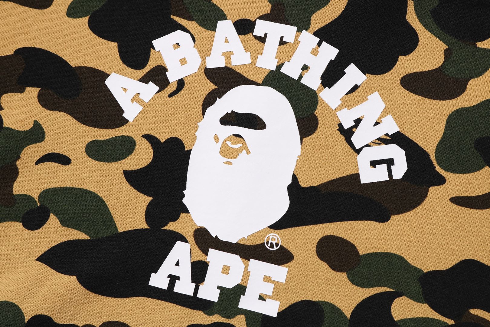 1ST CAMO COLLEGE PULLOVER HOODIE – uk.bape.com