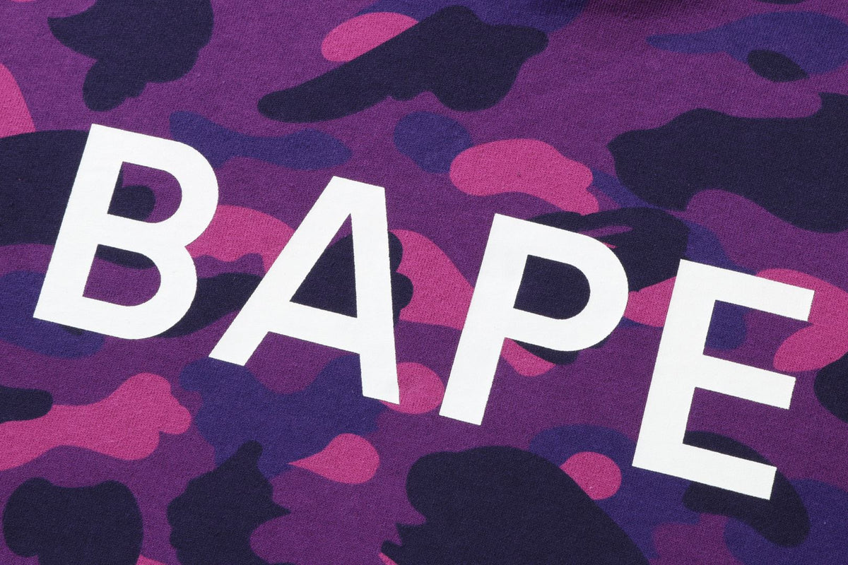 purple bape hoodie