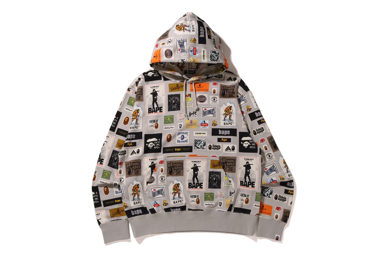 BAPE MULTI LABEL RELAXED FIT PULLOVER HOODIE – uk.bape.com