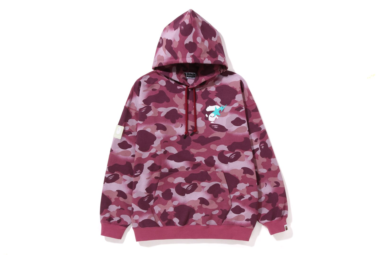 Bape champion clearance camo hoodie