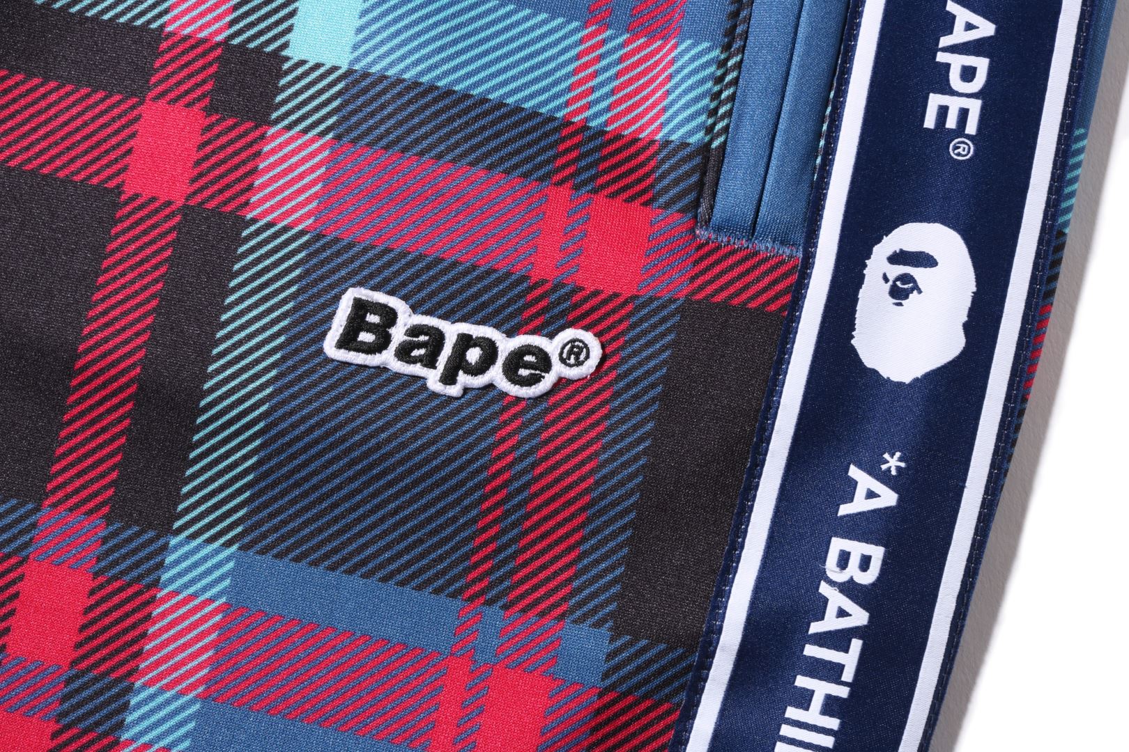 BAPE CHECK JERSEY PANTS – uk.bape.com