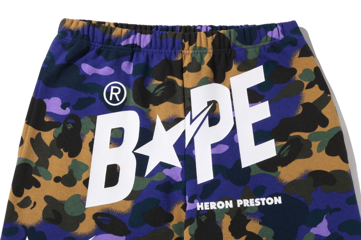 BAPE® X HERON PRESTON MIX 1ST CAMO SWEAT PANTS