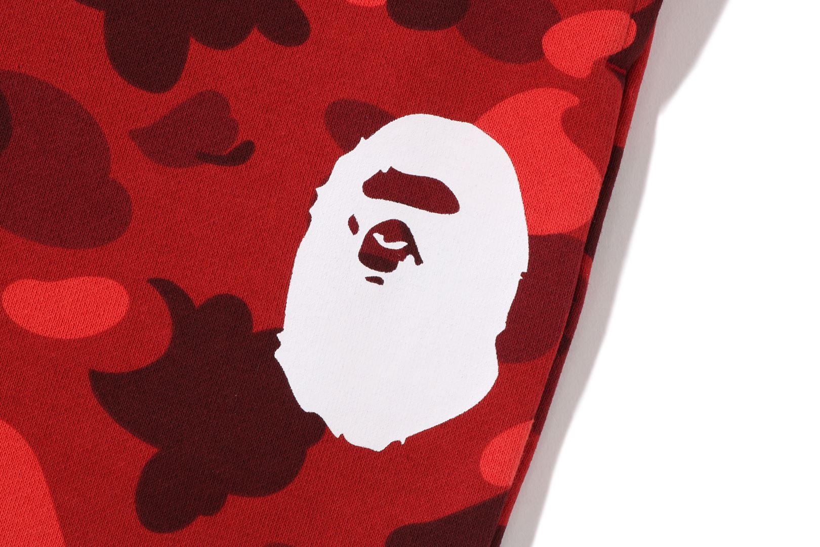 Bape red 2025 camo pants