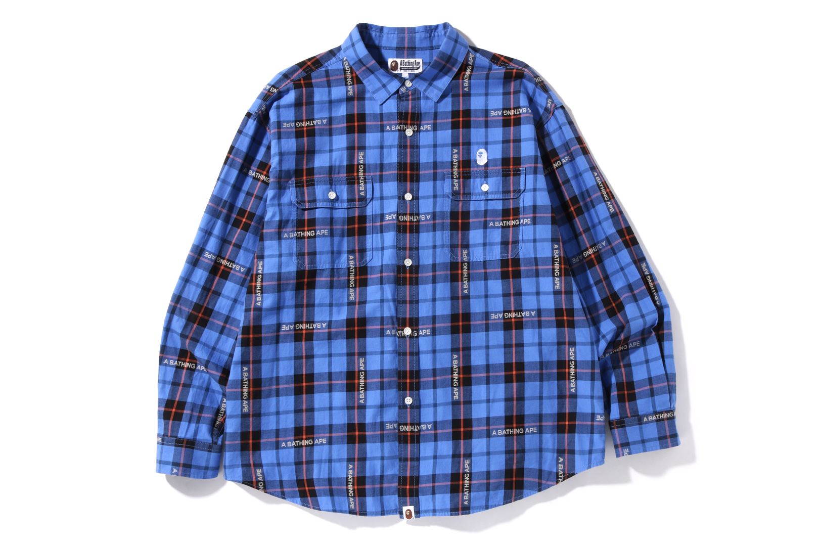 BAPE LOGO CHECK LOOSE FIT SHIRT – uk.bape.com