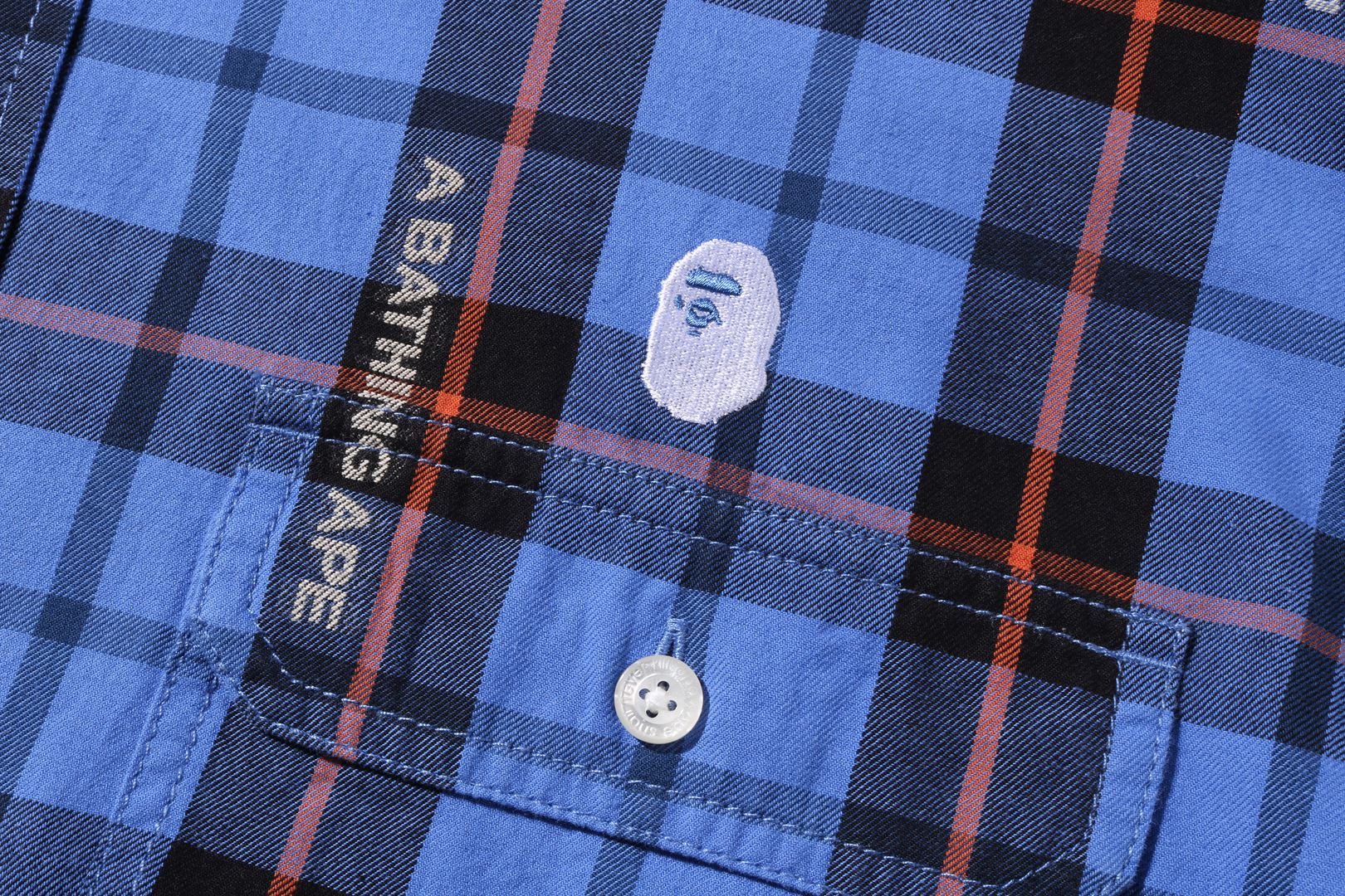 BAPE LOGO CHECK LOOSE FIT CREWNECK M