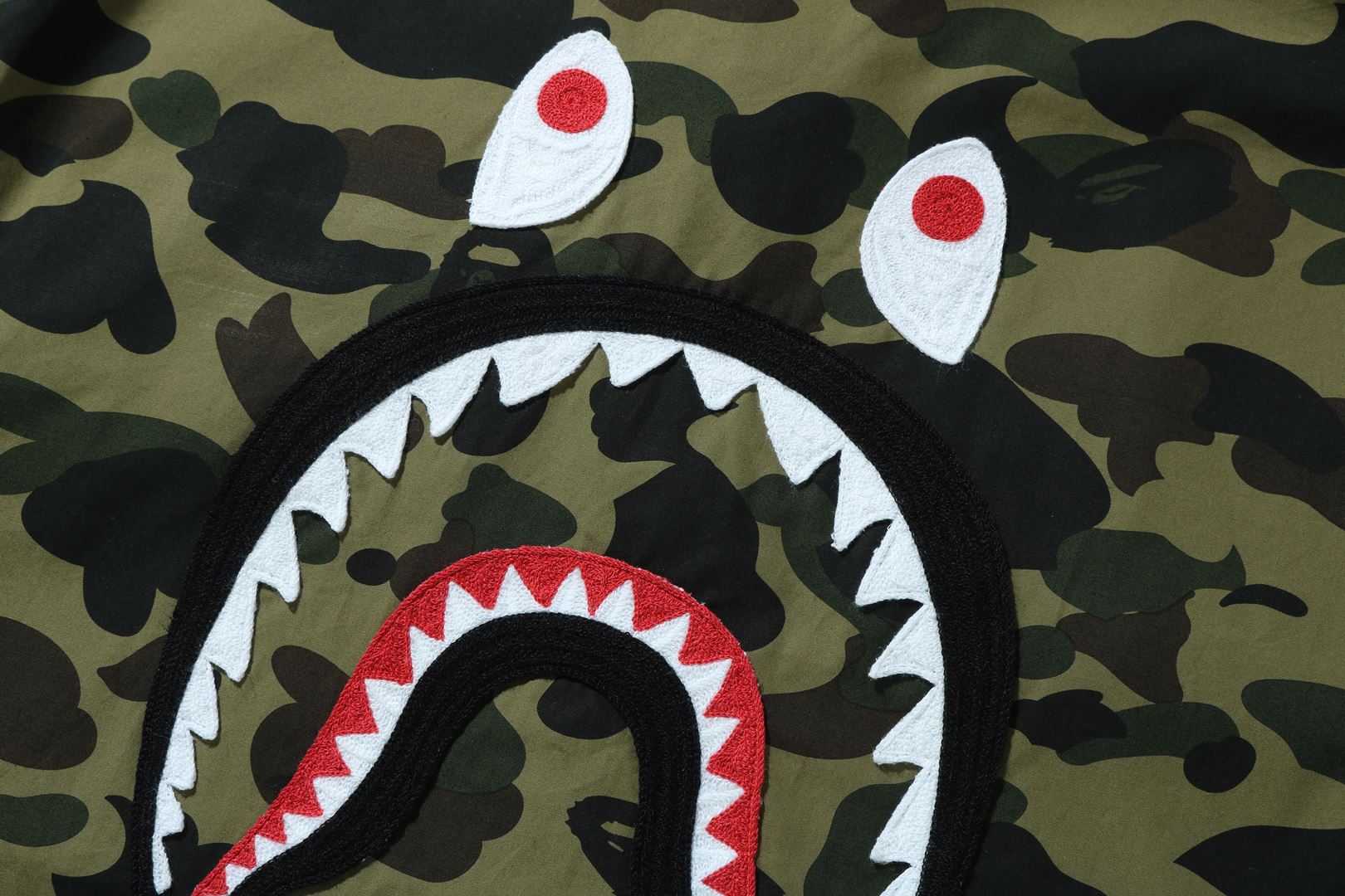 1ST CAMO SHARK RELAXED FIT MILITARY SHIRT – uk.bape.com