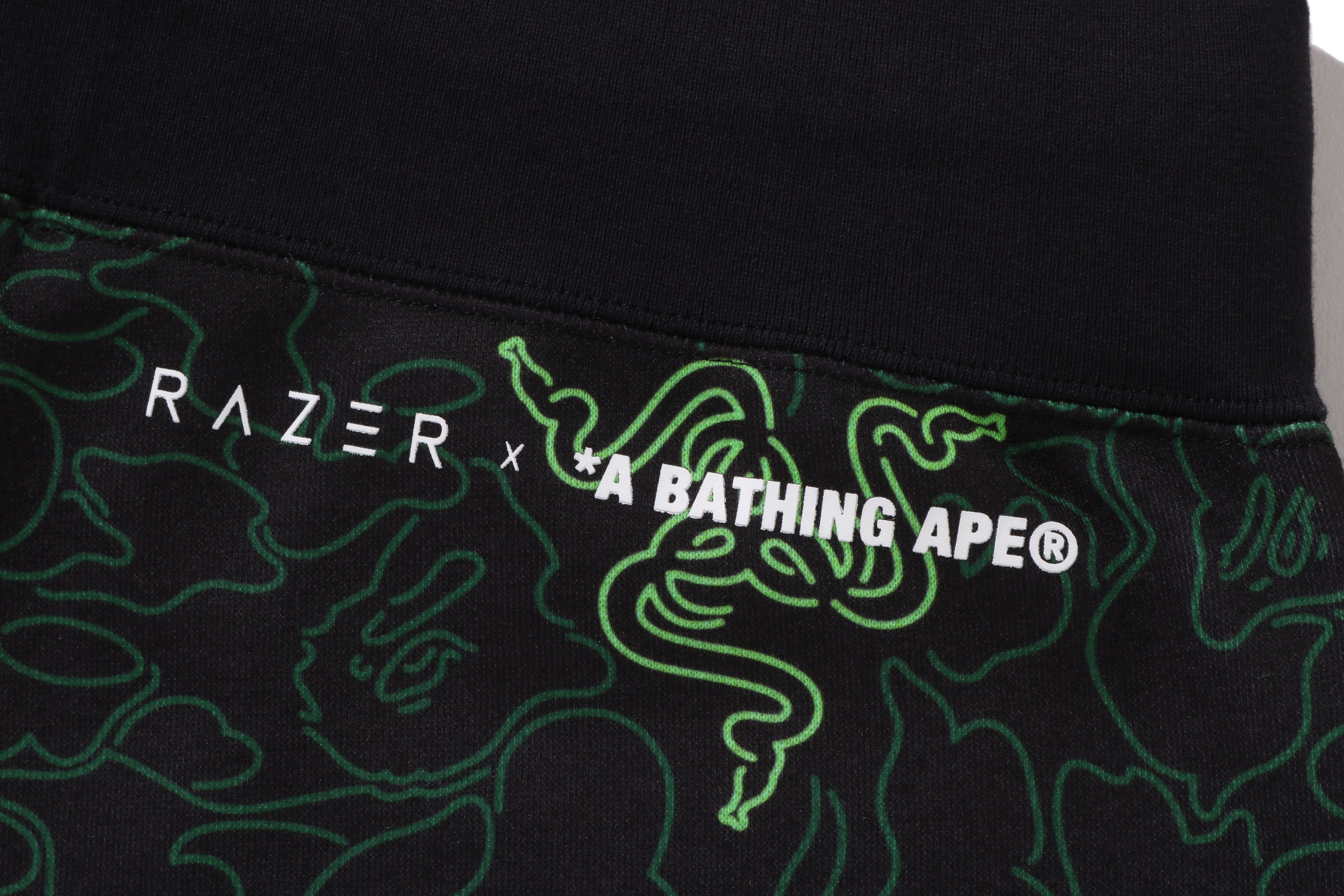 BAPE® X RAZER NEON CAMO BASKETBALL SWEAT SHORTS – uk.bape.com