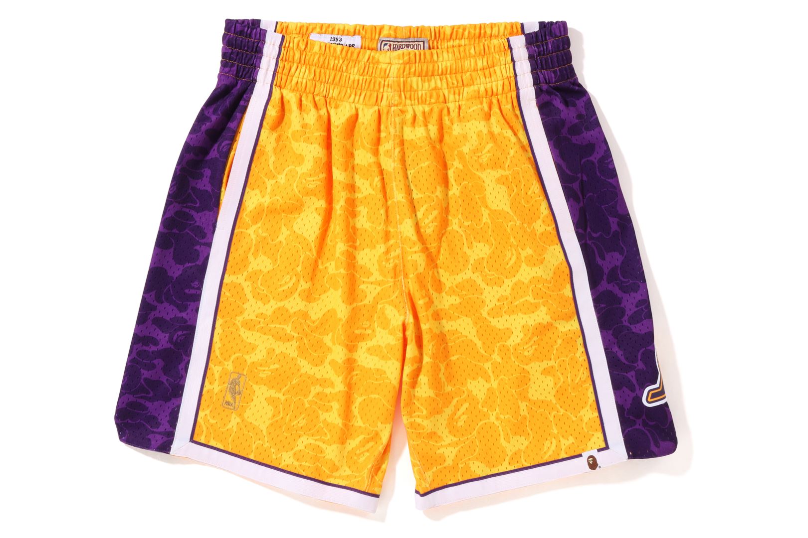 BAPE® X MITCHELL & NESS LOS ANGELES LAKERS JERSEY SHORTS